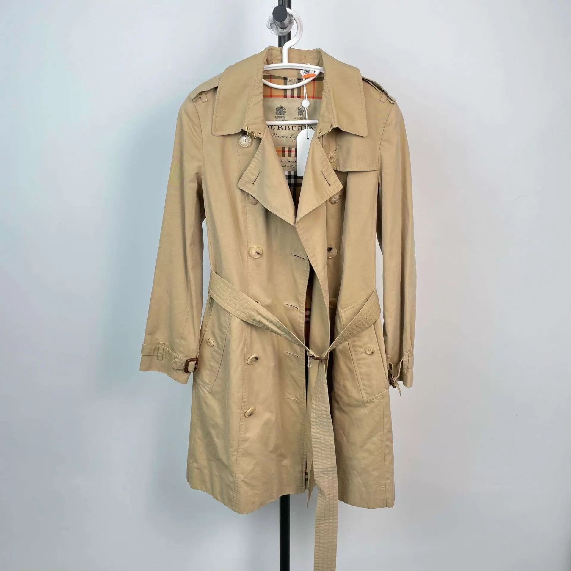 Burberry Burberry Khaki Trench Coat US 8 95 New Size XS / US 0-2 / IT 36-38 - 1 Thumbnail