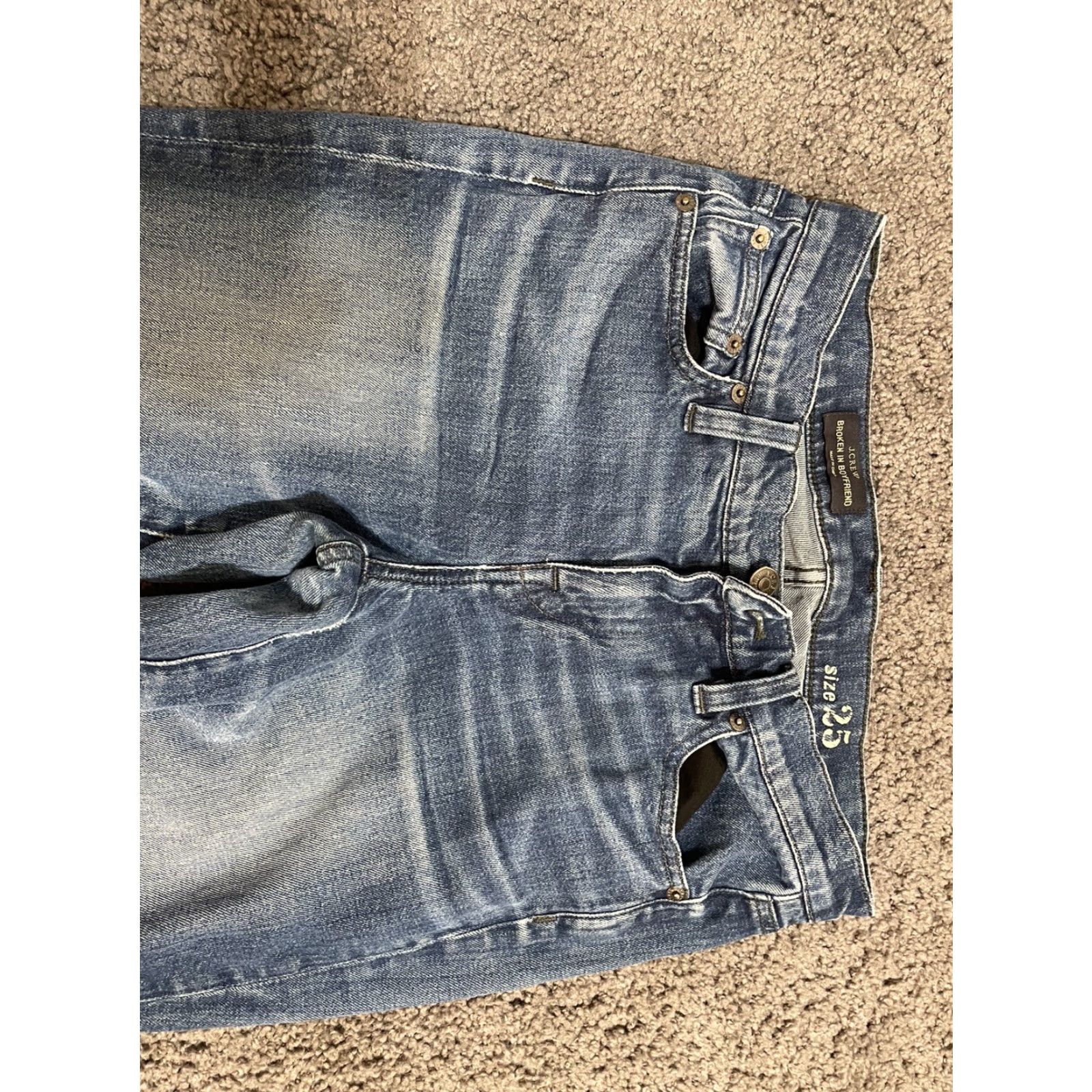 J.Crew VINTAGE J.CREW Jeans Boyfriend Slim 25 Mid Denim 28x28 90s Blue Womens Jeans Size 42" / US 20 - 4 Thumbnail