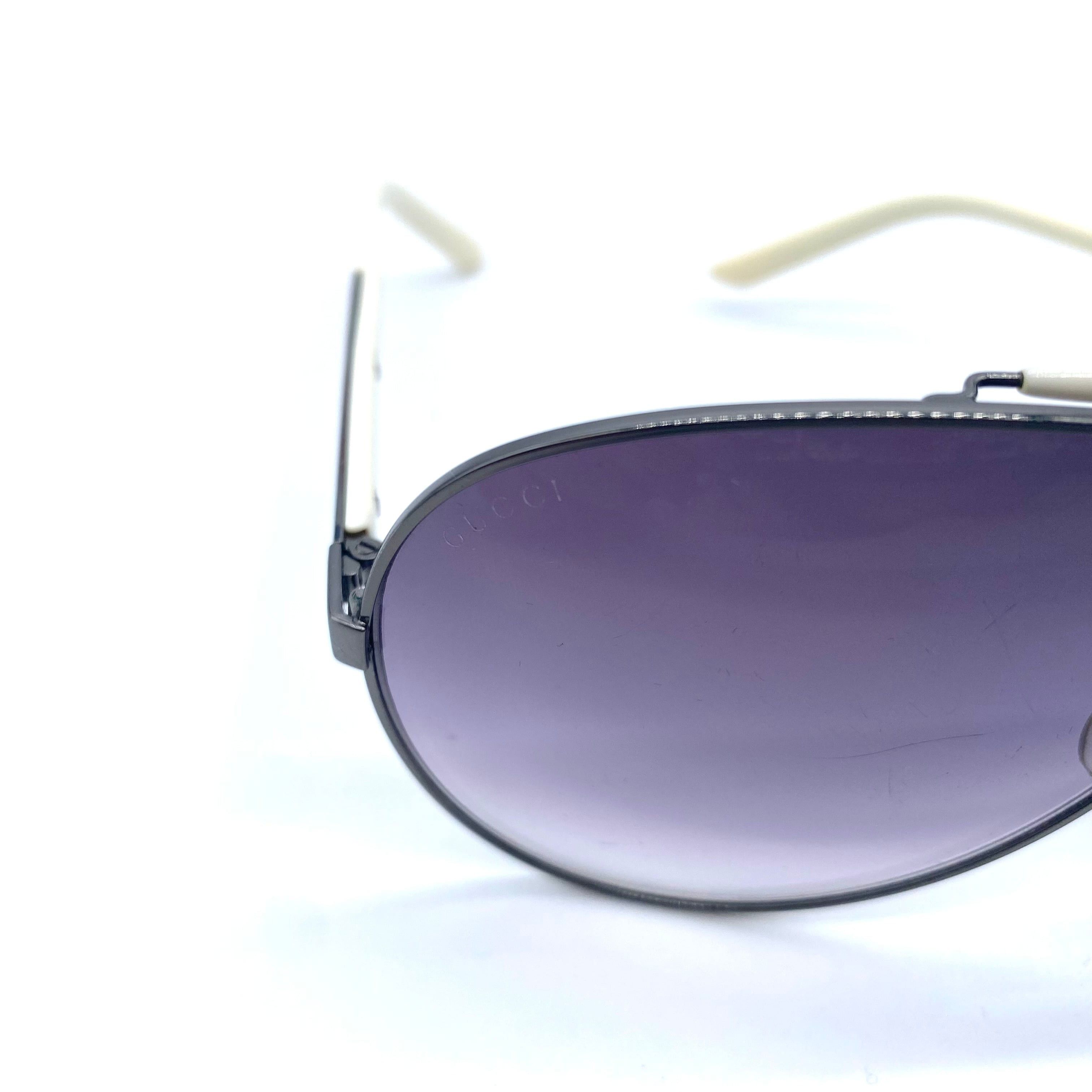 Gucci Vintage Gucci Eyewear Teardrop Sunglasses Webline Size ONE SIZE - 8 Thumbnail