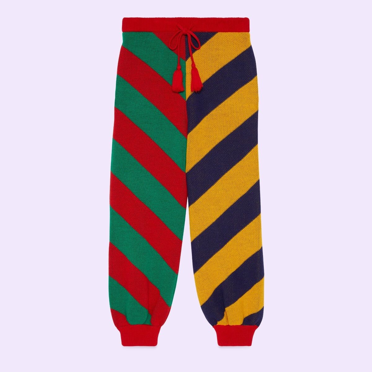 Gucci o1s1wg111025 Striped Jacquard Wool Knit Pant in Multicolor Size US 34 / EU 50 - 1 Thumbnail