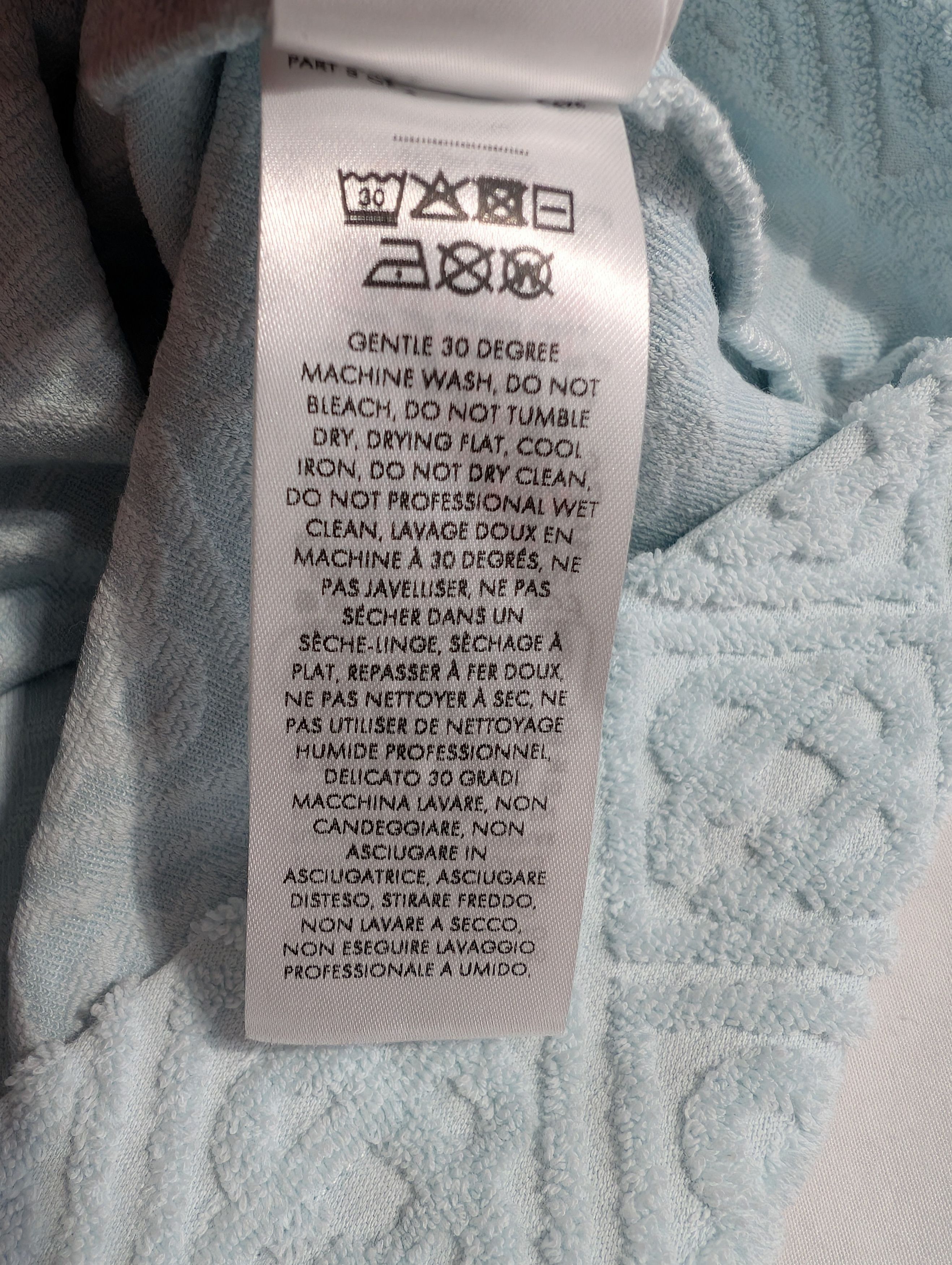 Casablanca o1rshd1 DUP / Towelling Monogram Collar Shirt in Light Blue Size US S / EU 44-46 / 1 - 16 Thumbnail