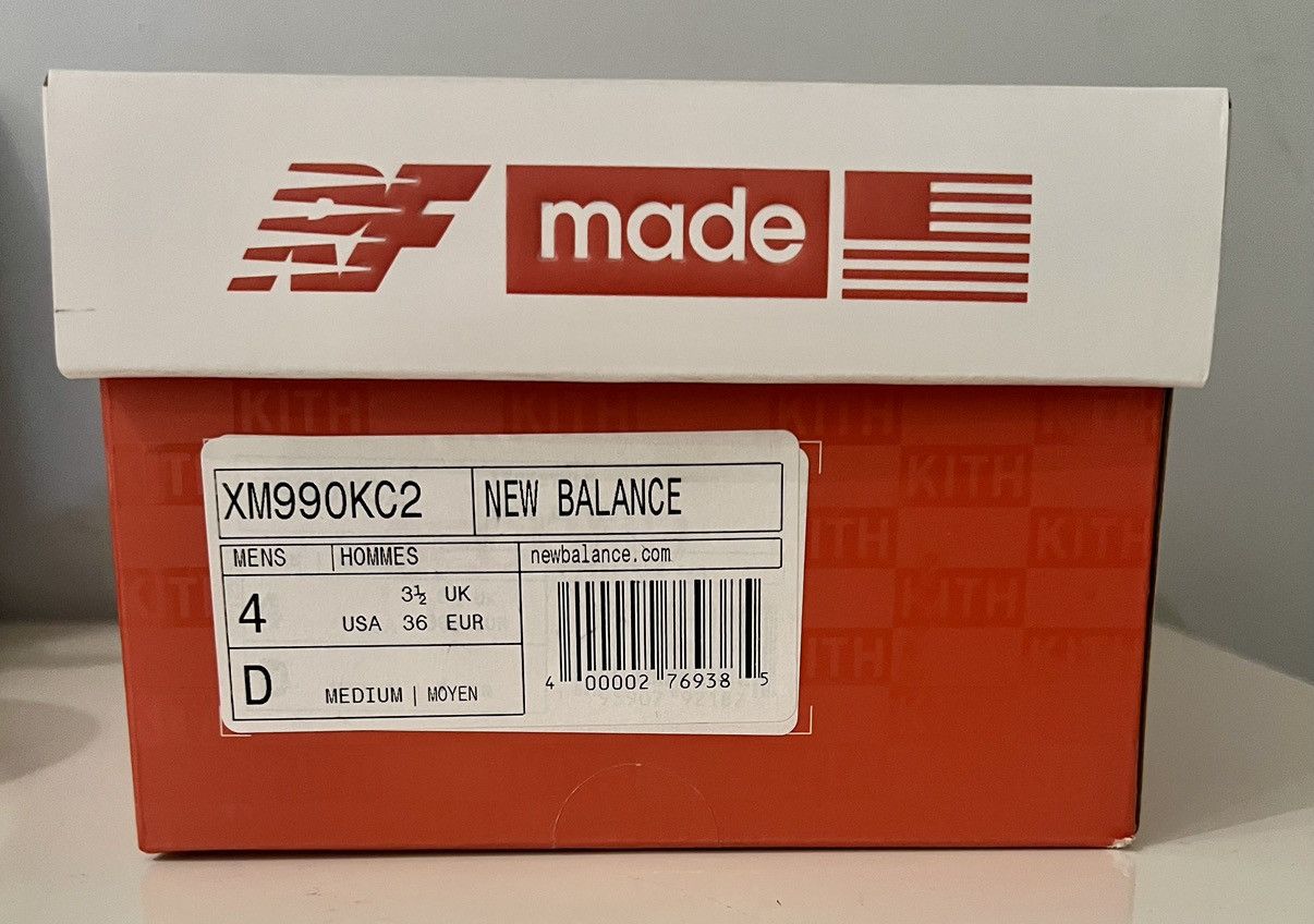 Kith × New Balance × Ronnie Fieg Authentic New Balance 990V2 Kith Cyclades size 4 Size US 5 / EU 37 - 11 Thumbnail