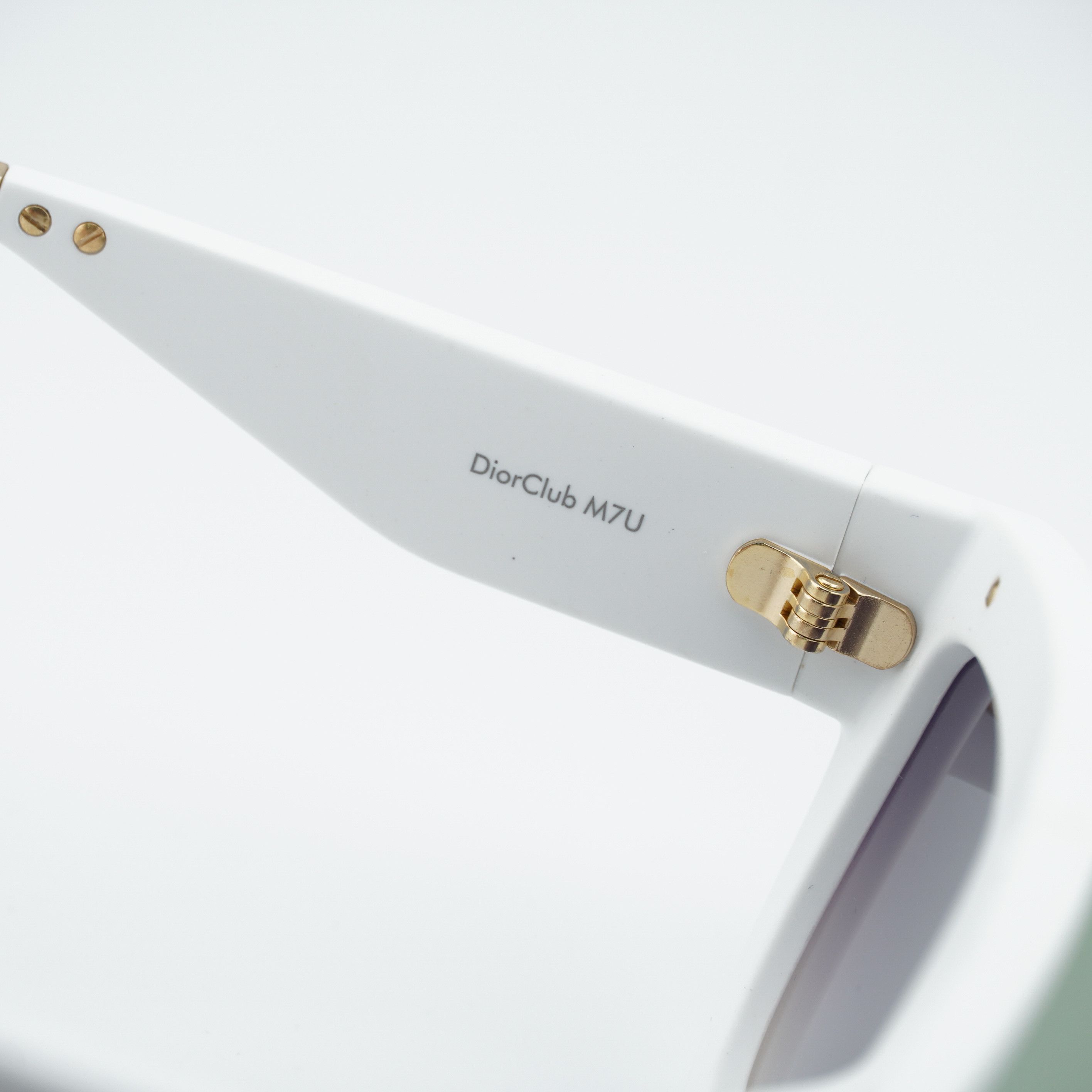 Dior Dior DIORCLUB M7U 51A5 Sunglasses White Shield Frame Size ONE SIZE - 5 Thumbnail