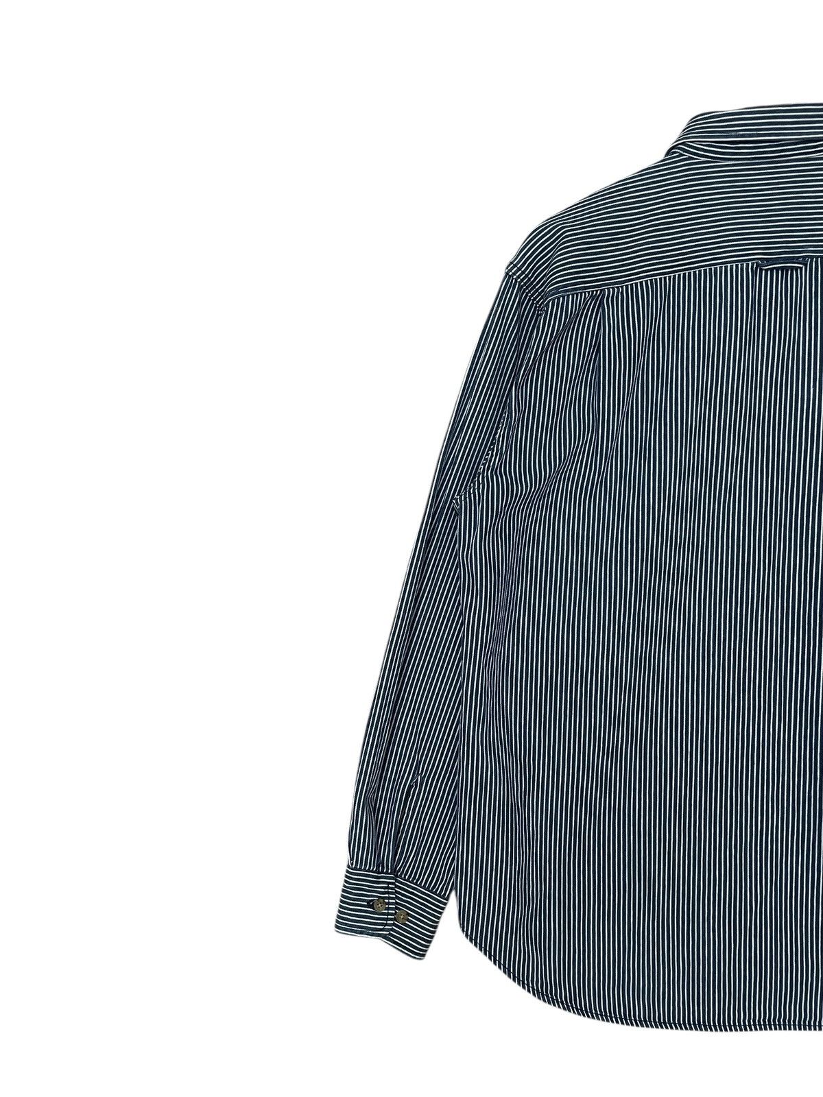 Japanese Brand × Vintage Vintage Brand Denim Chick Half Zipper Hickory Shirt 1990s Size US L / EU 52-54 / 3 - 5 Thumbnail
