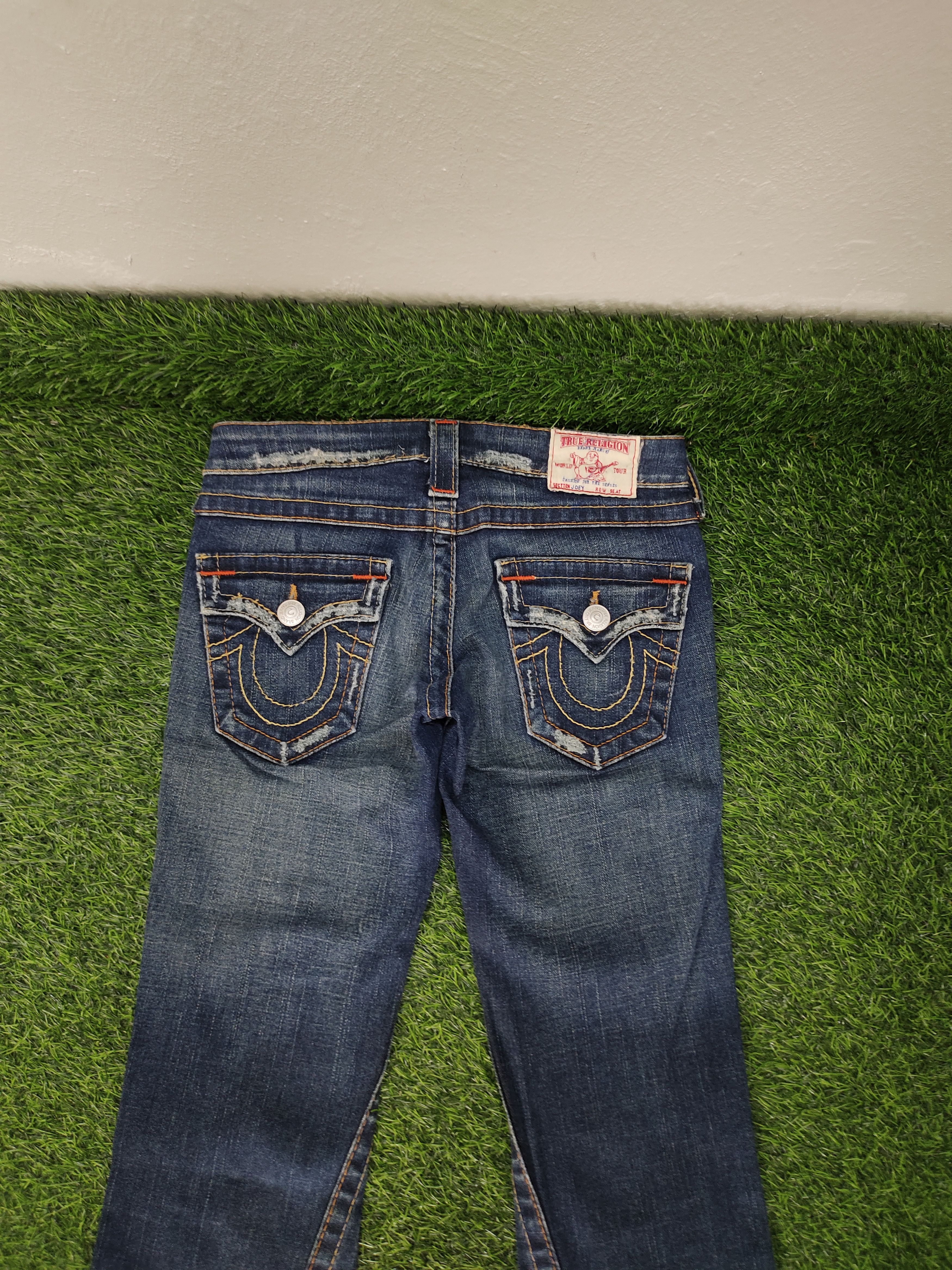 True Religion Flare Jeans True Religion Distress Low Rise Denim Bootcut Size 26" / US 2 / IT 38 - 11 Thumbnail