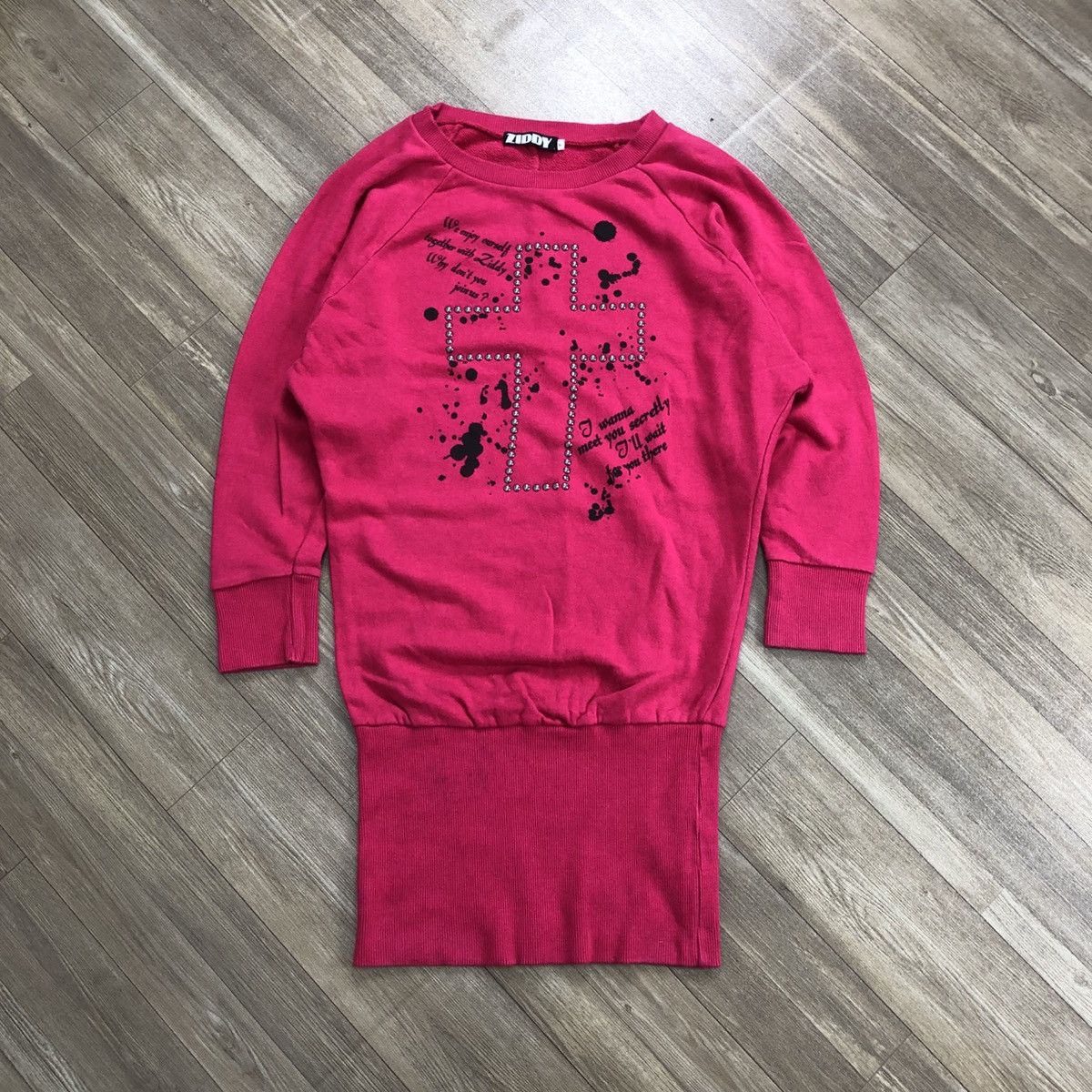 If Six Was Nine × Japanese Brand × Seditionaries 2000s Ziddy Poem Cross Goa Lgb Longline Sweatshirt Size US M / EU 48-50 / 2 - 1 Thumbnail