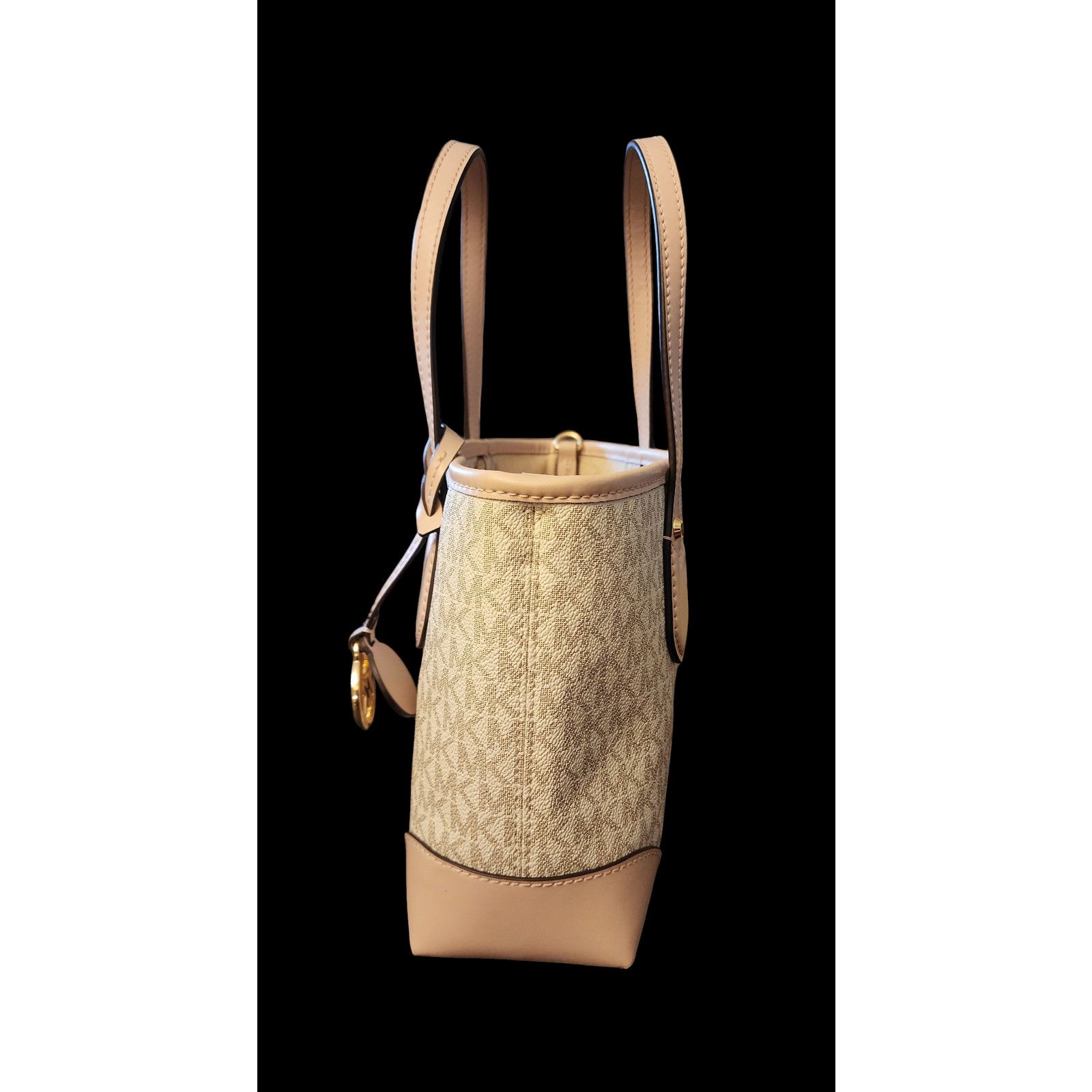 Michael Kors Michael Kors Eva small Handbag coated canvas and leather Size ONE SIZE - 7 Thumbnail