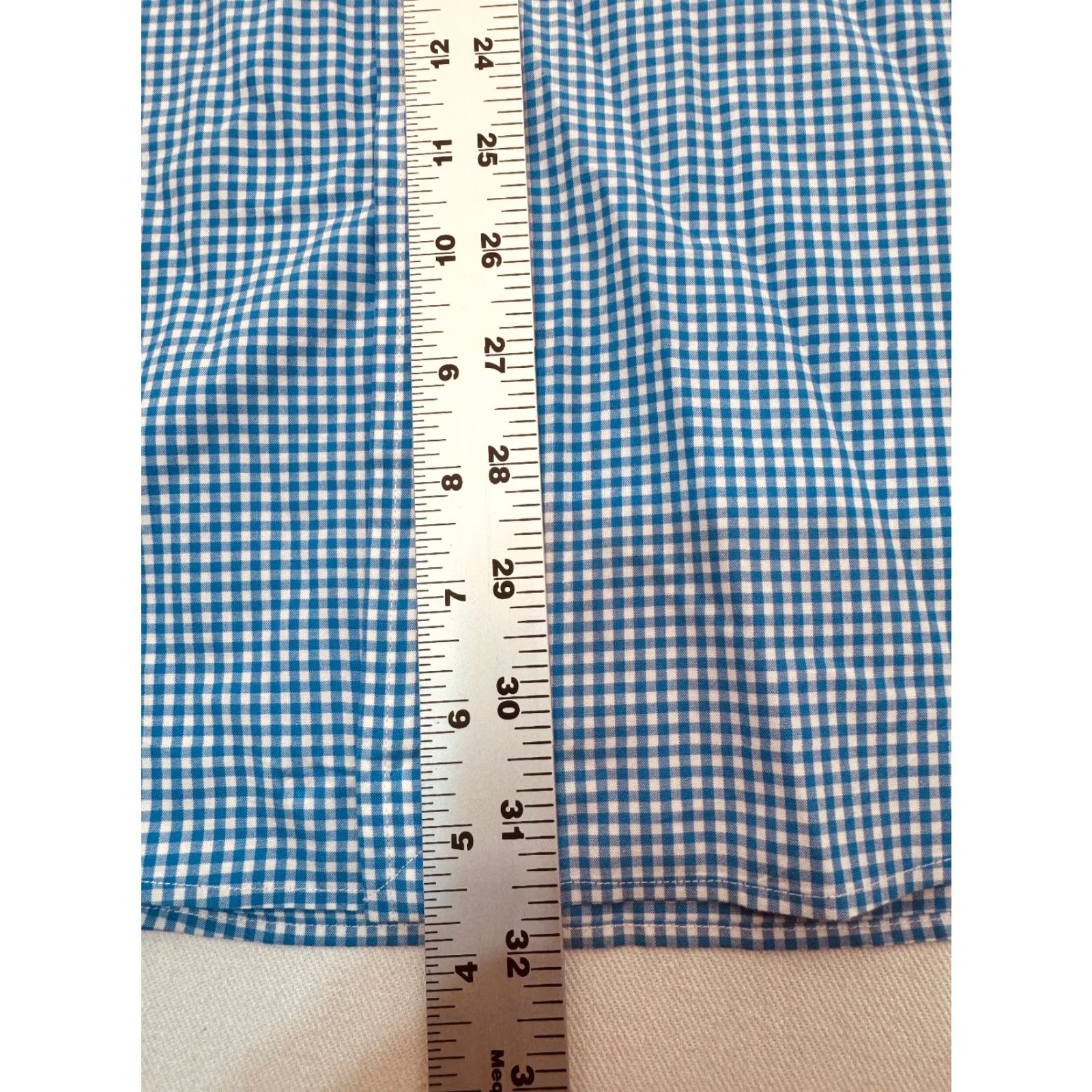 Ralph Lauren Ralph Lauren Dress Shirt Long Sleeve Button-Down Collar Mens Large Blue Check 100% Cotton 2827 Size US L / EU 52-54 / 3 - 6 Thumbnail