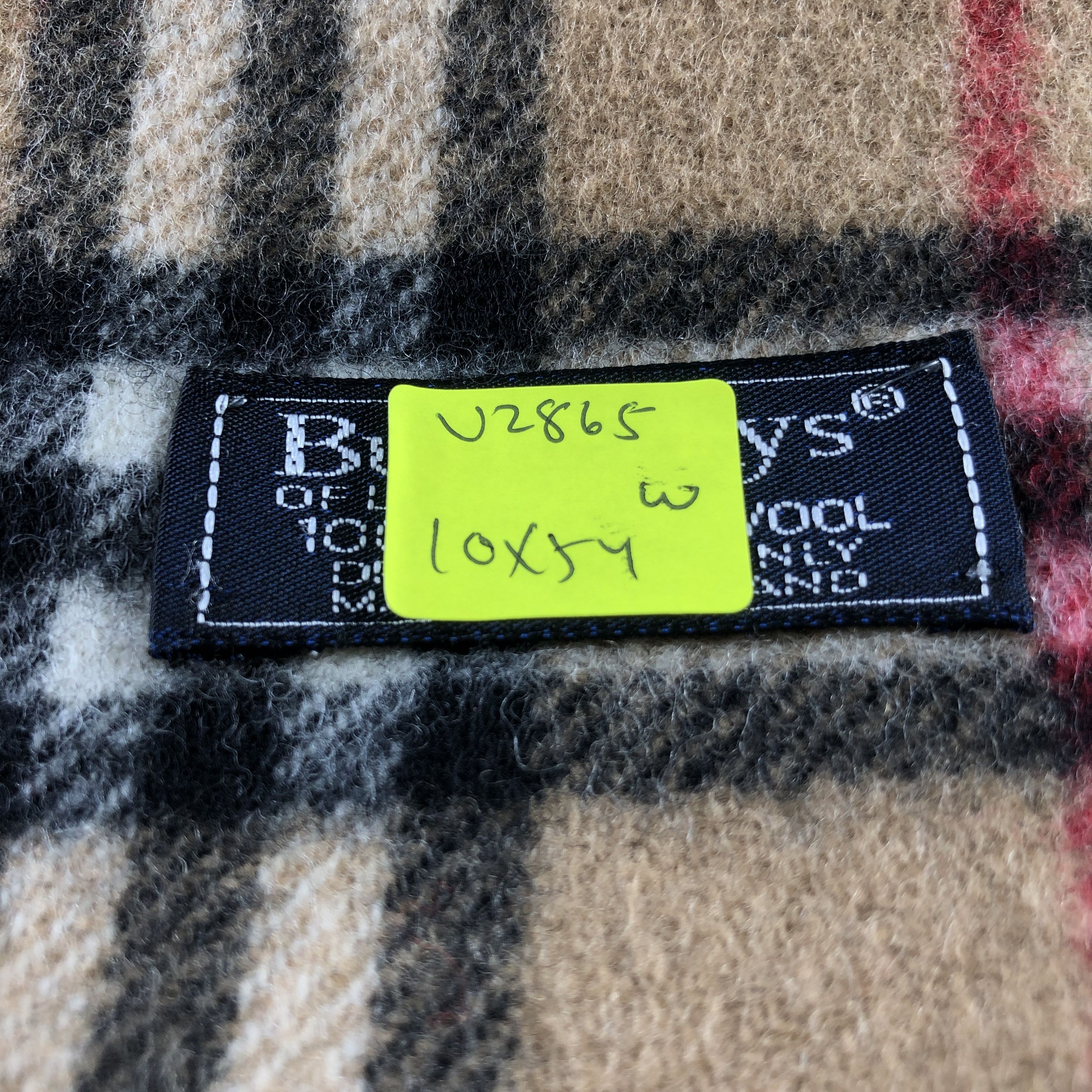 Burberry Burberrys Tan Nova Check Wool Scarf Muffler V2865 Size ONE SIZE - 5 Thumbnail