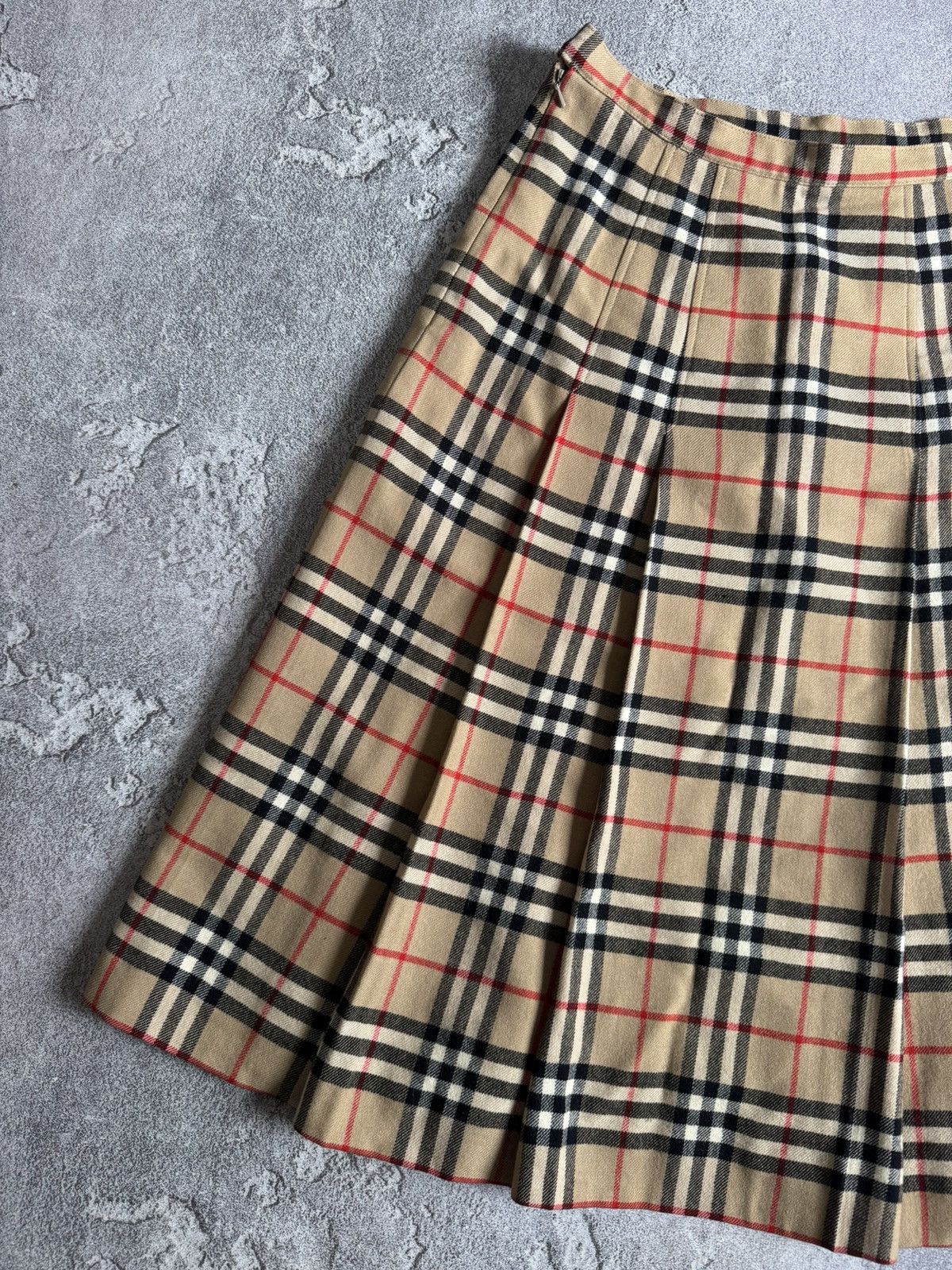 Burberry × Vintage Burberry nova check Chekered long skirt casual Burberrys 90s Size 25" / US 0 / IT 36 - 10 Thumbnail