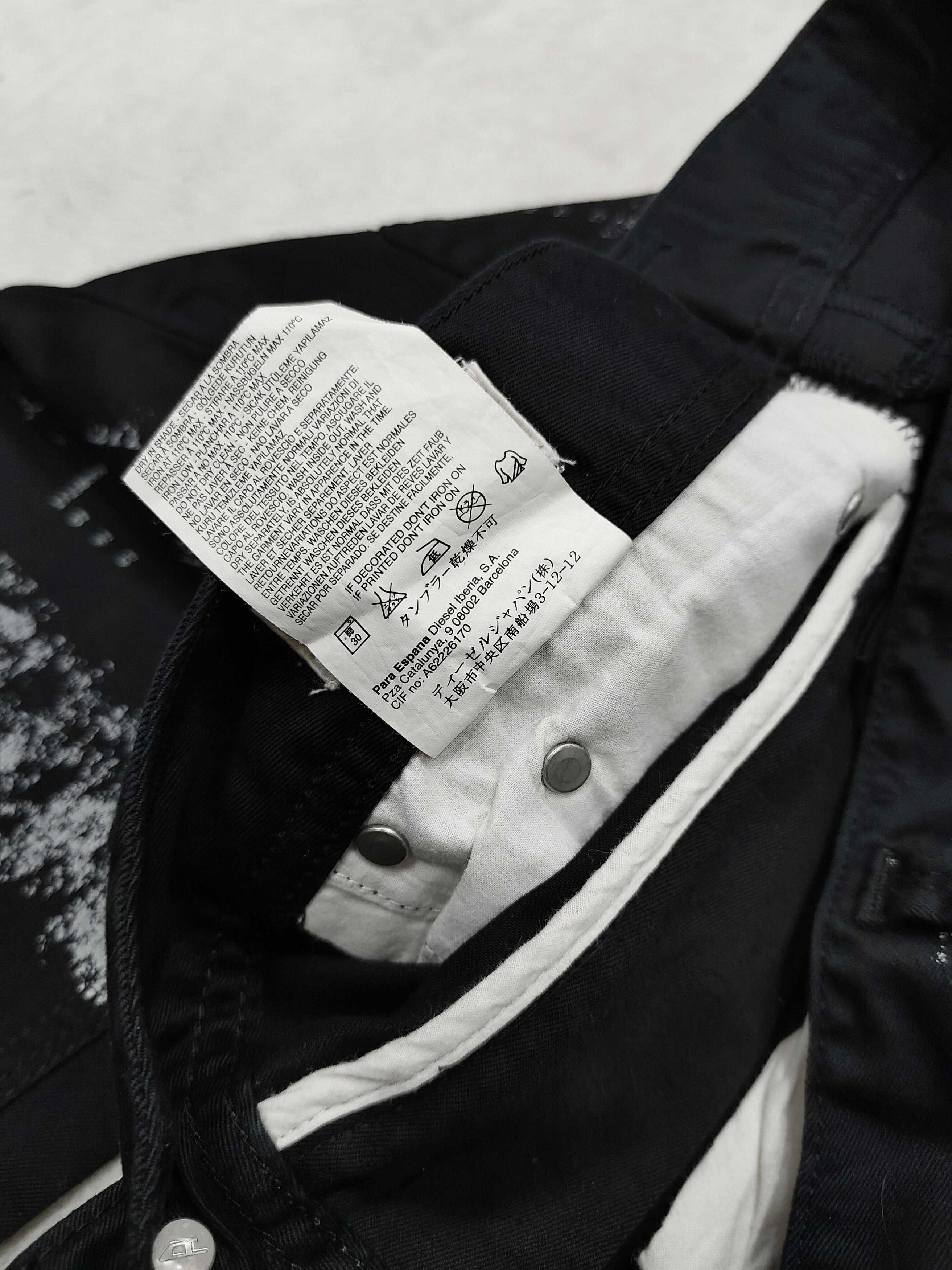 Diesel Diesel🔥Tech Industrial Punk Graphic Print Jeans Size US 30 / EU 46 - 8 Thumbnail