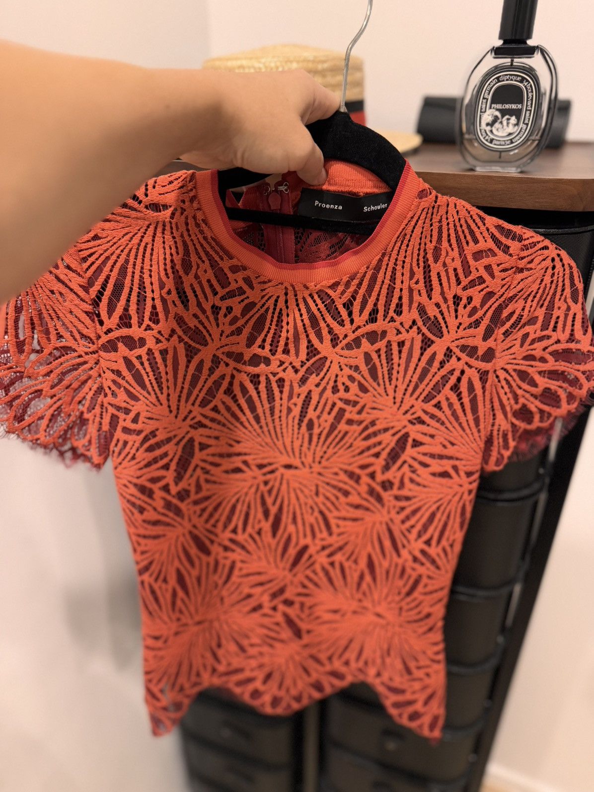 Proenza Schouler Proenza Schouler red lace blouse Size S / US 4 / IT 40 - 2 Thumbnail