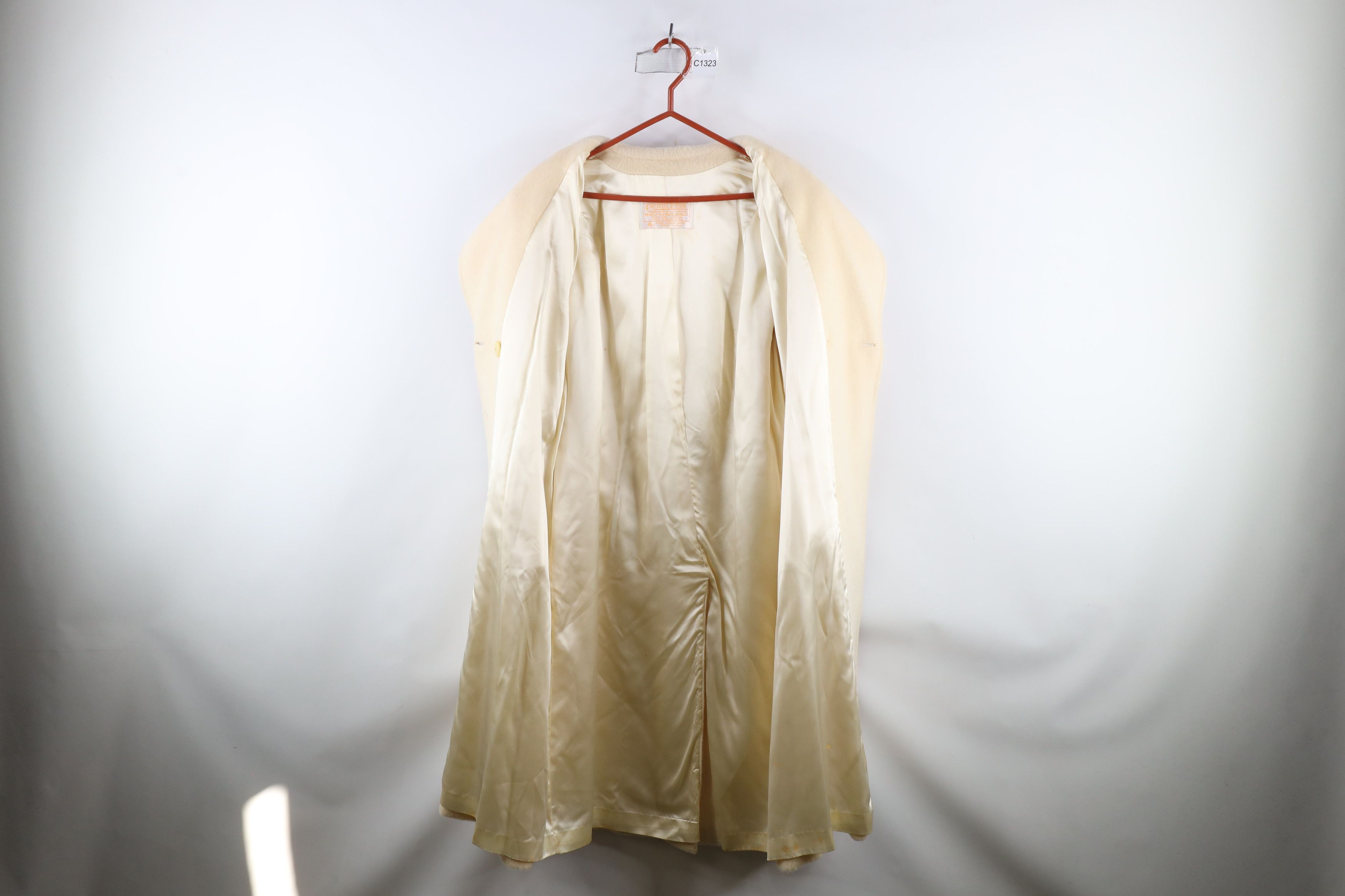 Pendleton × Vintage Vintage 70s Pendleton Wool Trench Coat Jacket Cream USA Size L / US 10 / IT 46 - 7 Thumbnail