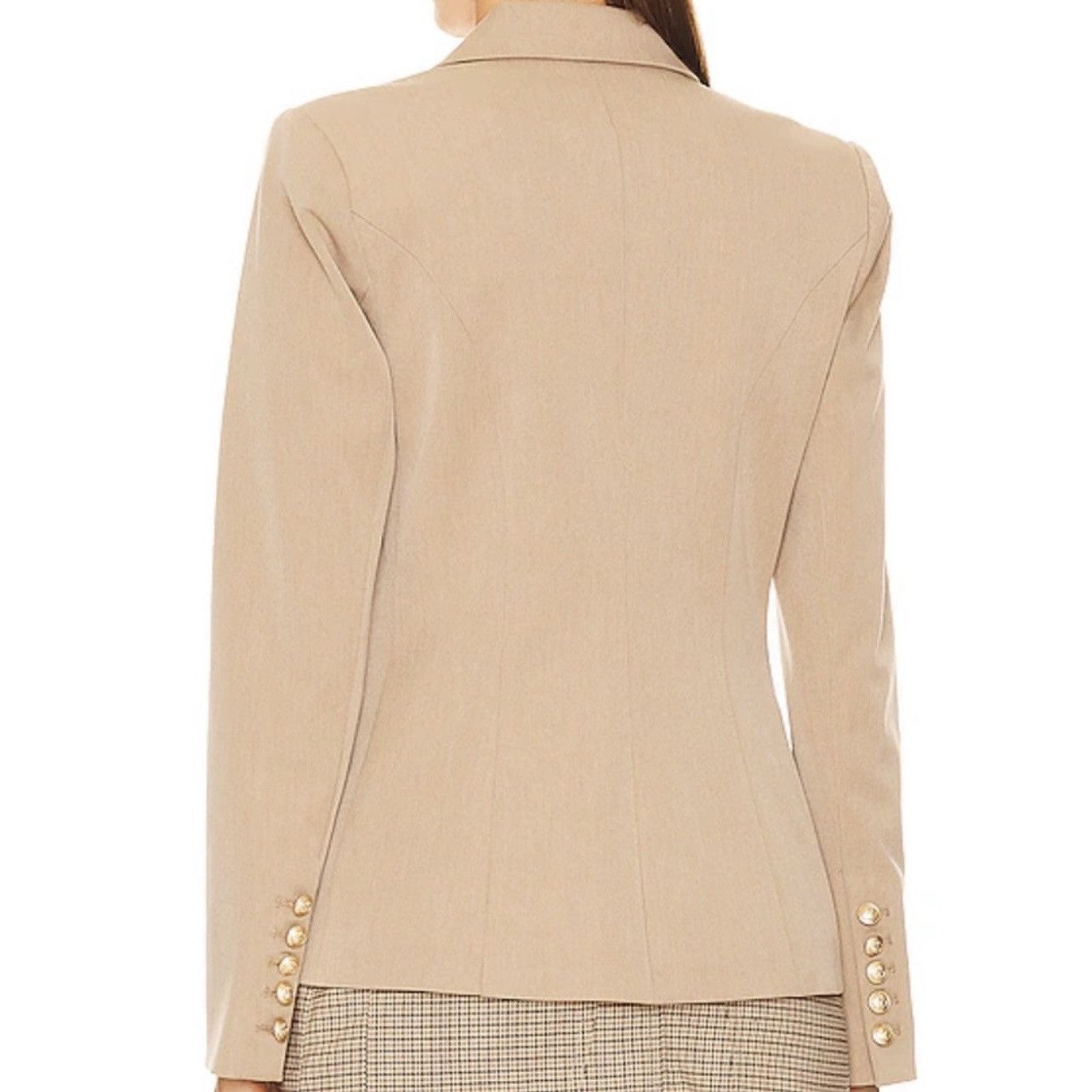 L'AGENCE LAGENCE Kenzie Cont Lapel Blazer in Mochaccino size 6 Size M / US 6-8 / IT 42-44 - 2 Thumbnail