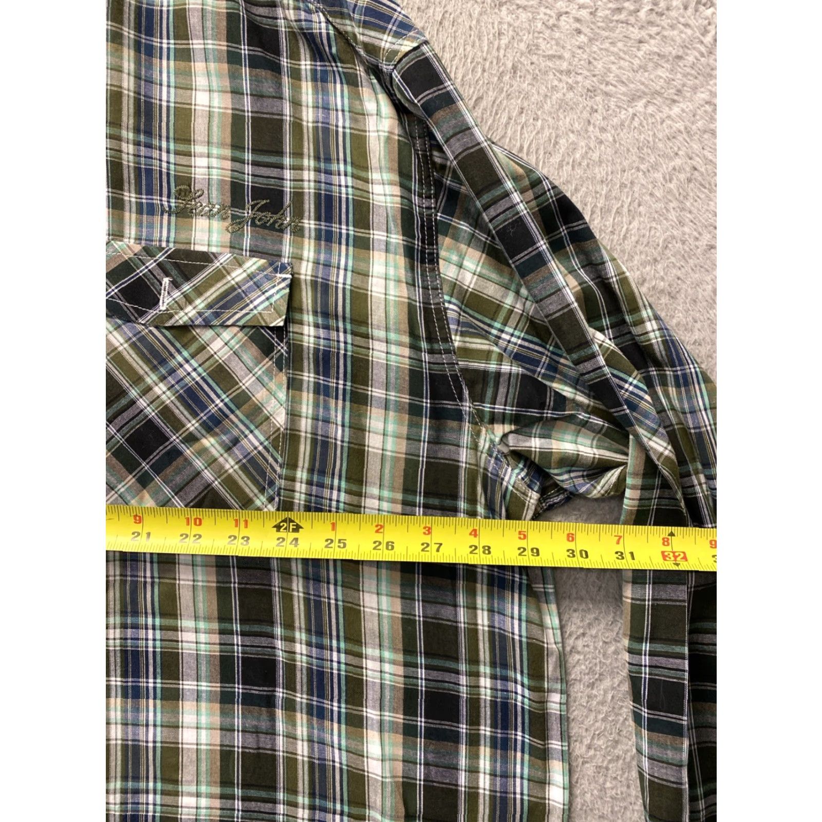 Sean John Sean John Shirt Mens 3XB Gingham Plaid Button Down Casual Shirt Size US XXL / EU 58 / 5 - 7 Thumbnail