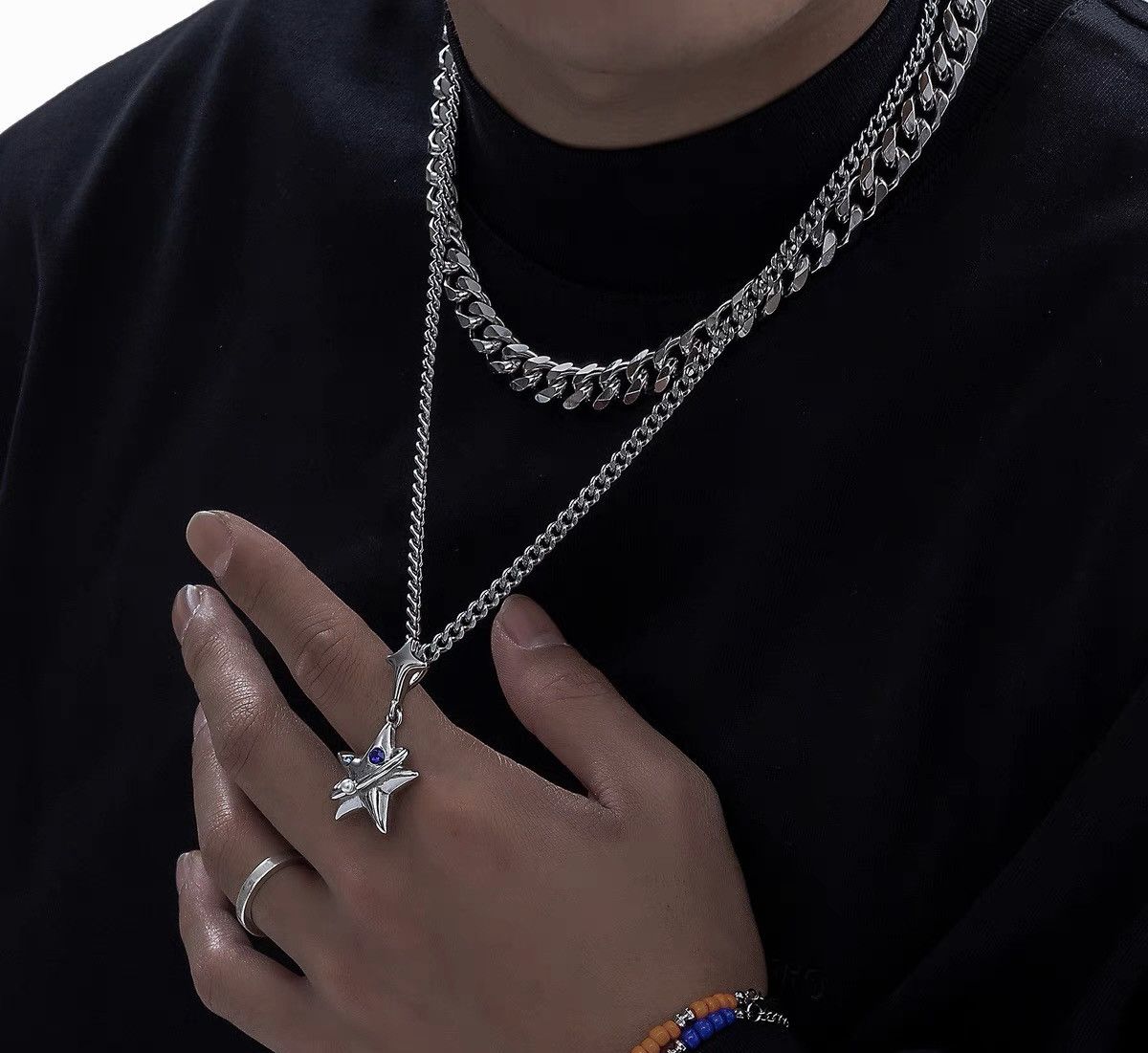 Designer × Vintage Retro punk necklace Size ONE SIZE - 1 Thumbnail