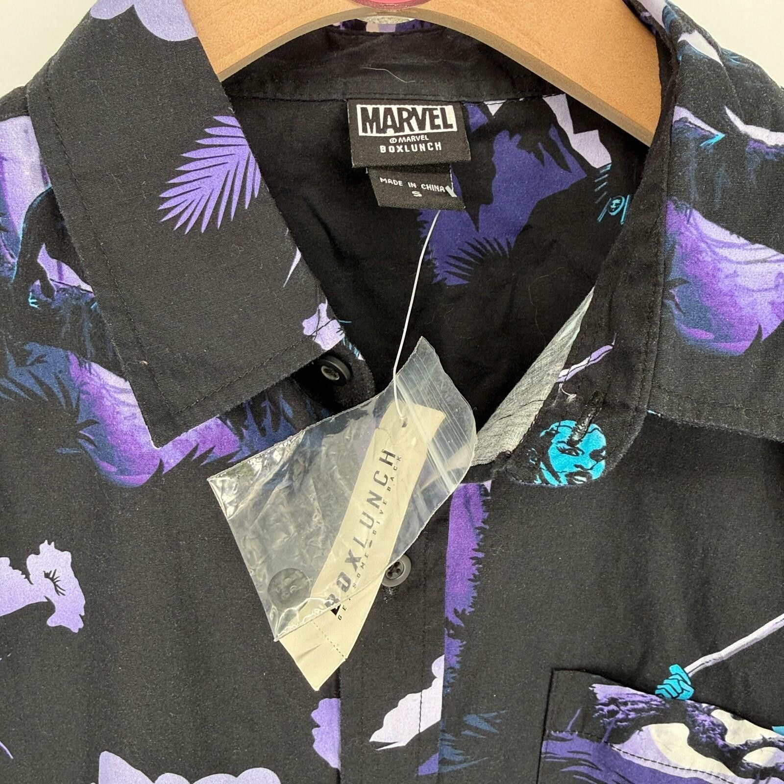Marvel Comics Marvel Black Panther T’Challa Button Up Streetwear Mens S Size US S / EU 44-46 / 1 - 4 Thumbnail
