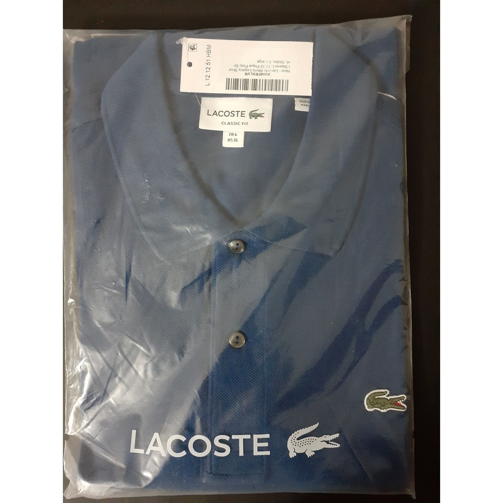Lacoste Lacoste Mens Legacy Short Sleeve Pique Polo Shirt, Globe XL Size US XL / EU 56 / 4 - 2 Thumbnail