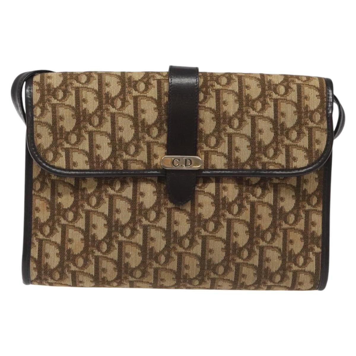 Dior DIOR Trotter Canvas Shoulder Bag Brown Size ONE SIZE - 2 Thumbnail