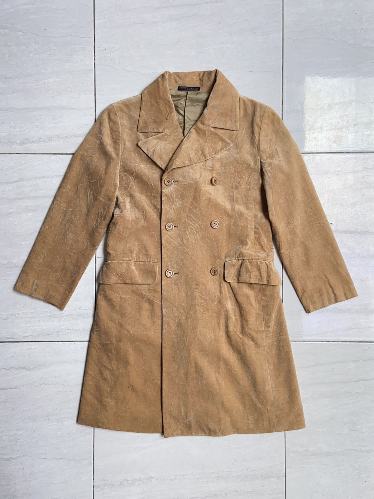 Yohji Yamamoto NOUÉ-RUE Brown Coat Jacket Size US S / EU 44-46 / 1 - 6 Thumbnail