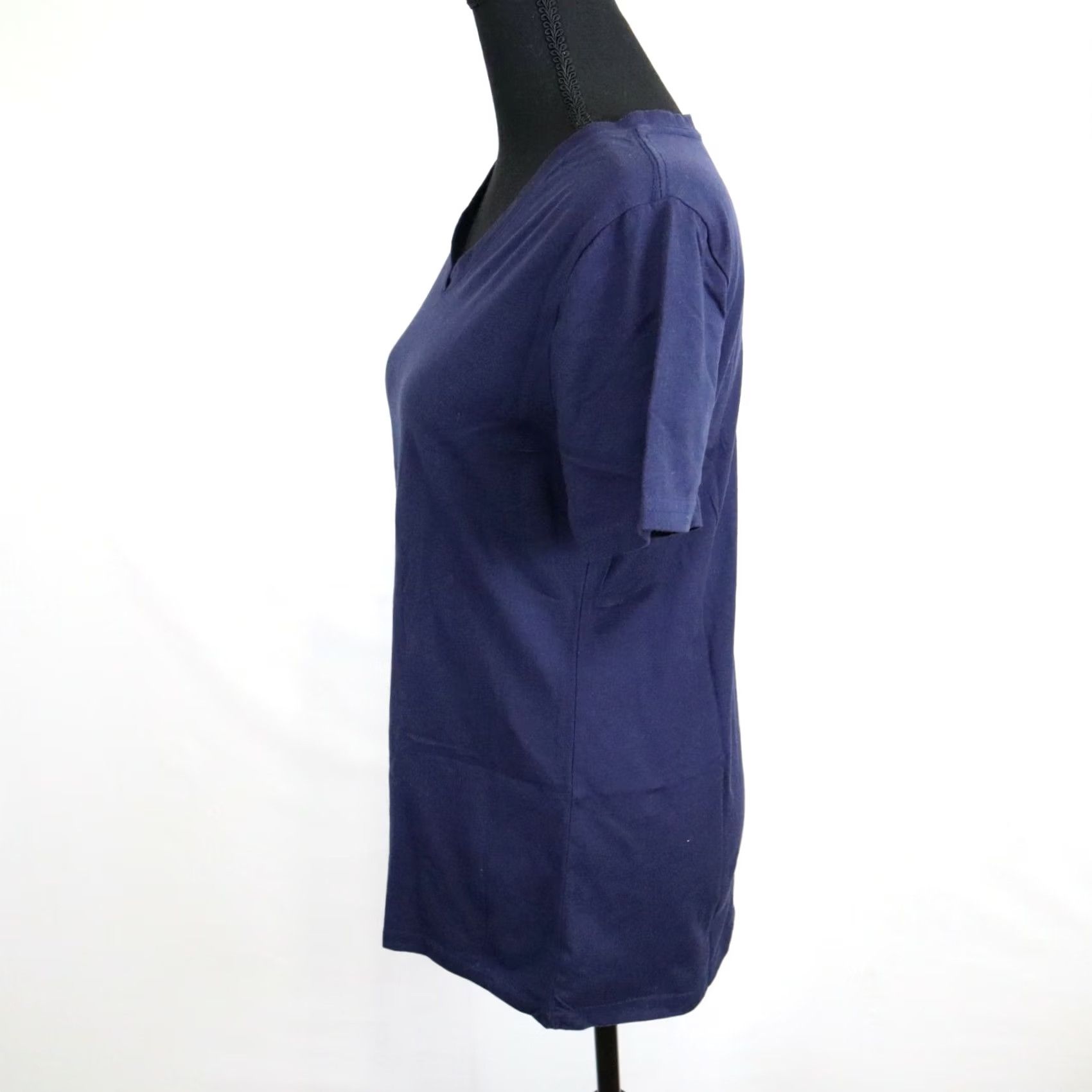 Vintage Time And Tru Shirt Womens M Blue Top Neck Tee Casual Short Sleeve Size M / US 6-8 / IT 42-44 - 2 Thumbnail