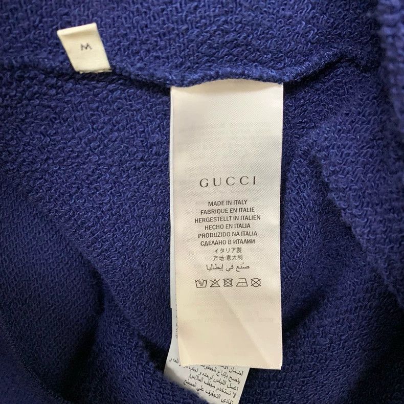 Gucci Gucci Blue Logo Piglet Embroidered Sweatshirt Size US M / EU 48-50 / 2 - 4 Thumbnail