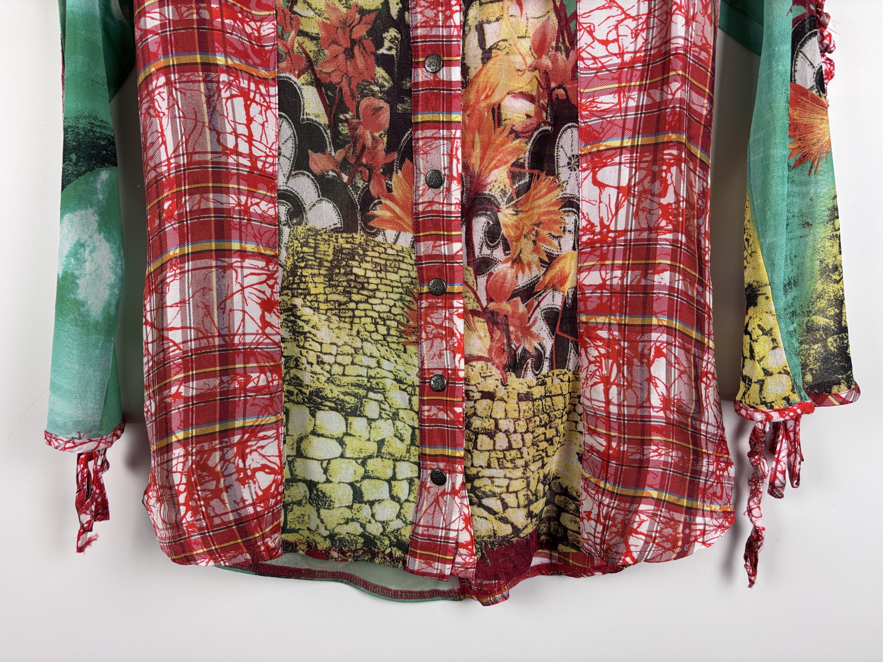 Other Womens Save The Queen Button Shirt Blouse Multicolor Size L Size L / US 10 / IT 46 - 3 Thumbnail