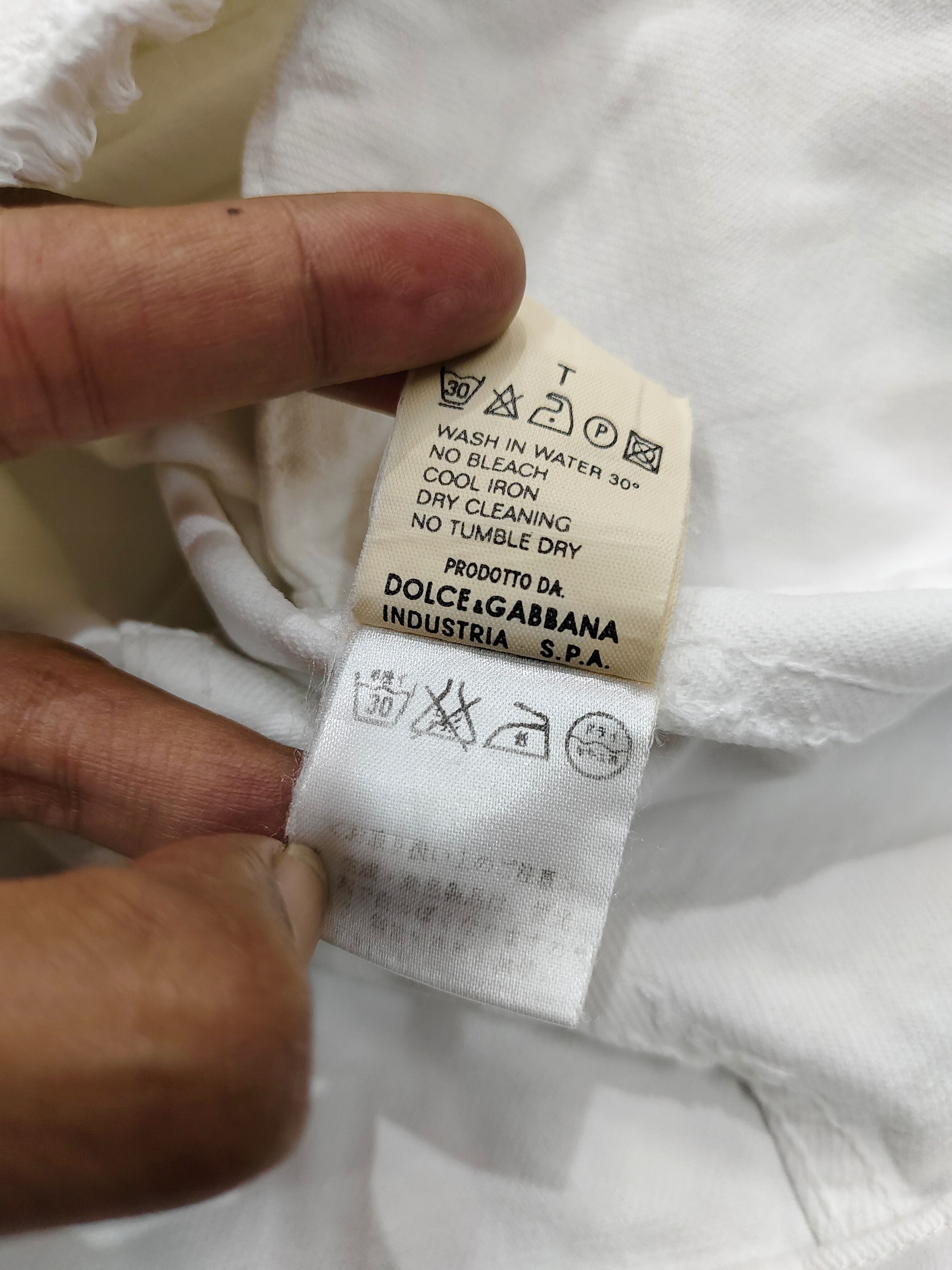 Dolce & Gabbana 00s Dolce Gabbana- Sharp Tailored Minimalist Denim Jacket Size M / US 6-8 / IT 42-44 - 8 Thumbnail
