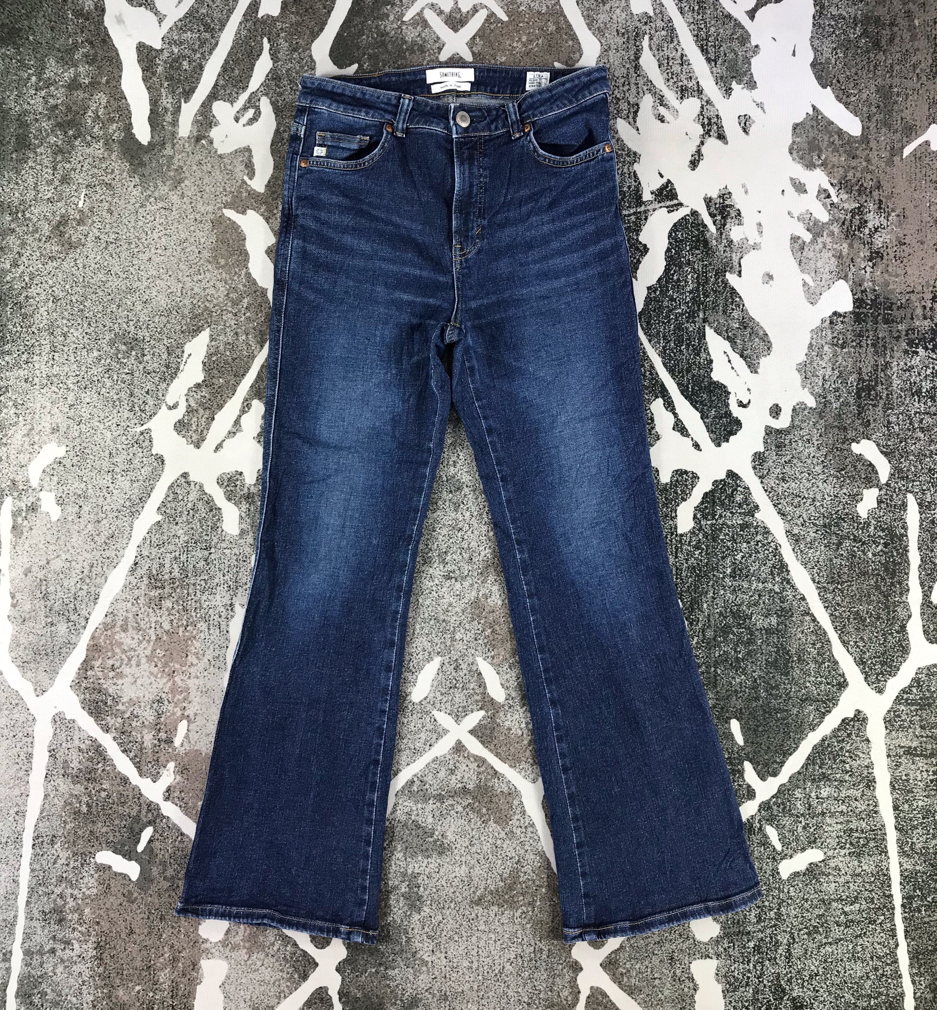 Edwin Something Edwin Jeans Blue Wash Flare Denim KJ1445 Size 29" - 1 Thumbnail