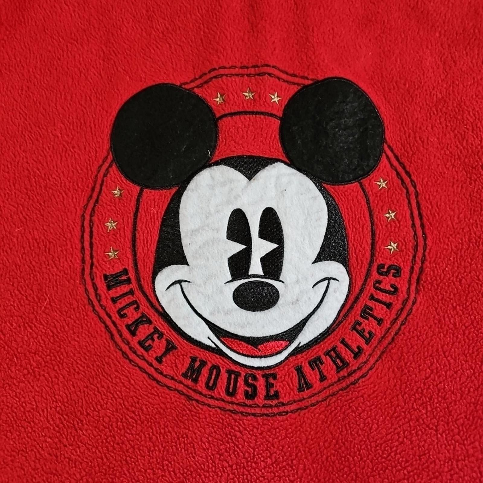 Disney Disney Mickey Mouse Red Fleece Full Zip Hoodie Women's 1X Size XL / US 12-14 / IT 48-50 - 7 Thumbnail