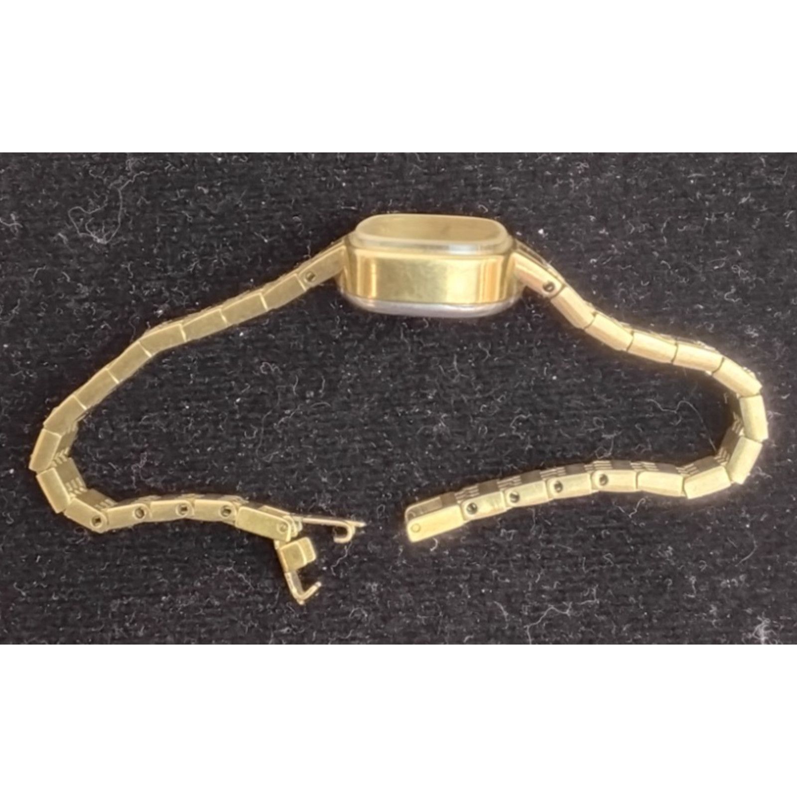 Timex Timex Gold Tone Wind Up Watch Women's Vintage Rectangular Size ONE SIZE - 7 Thumbnail