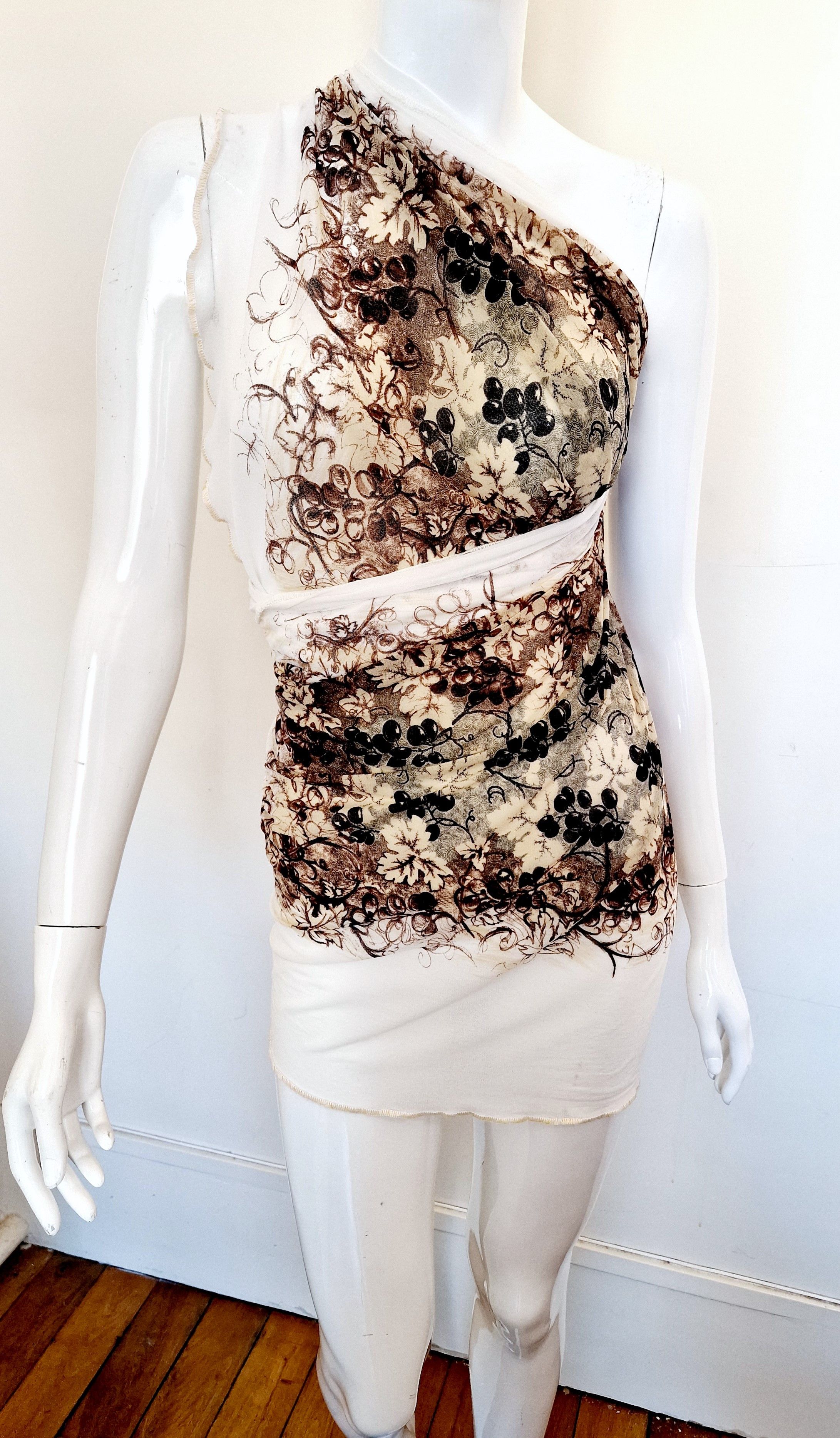 Jean Paul Gaultier Jean Paul Gaultier Grape 1999 S/S Pareo 2 Piece Dress Size M / US 6-8 / IT 42-44 - 2 Thumbnail