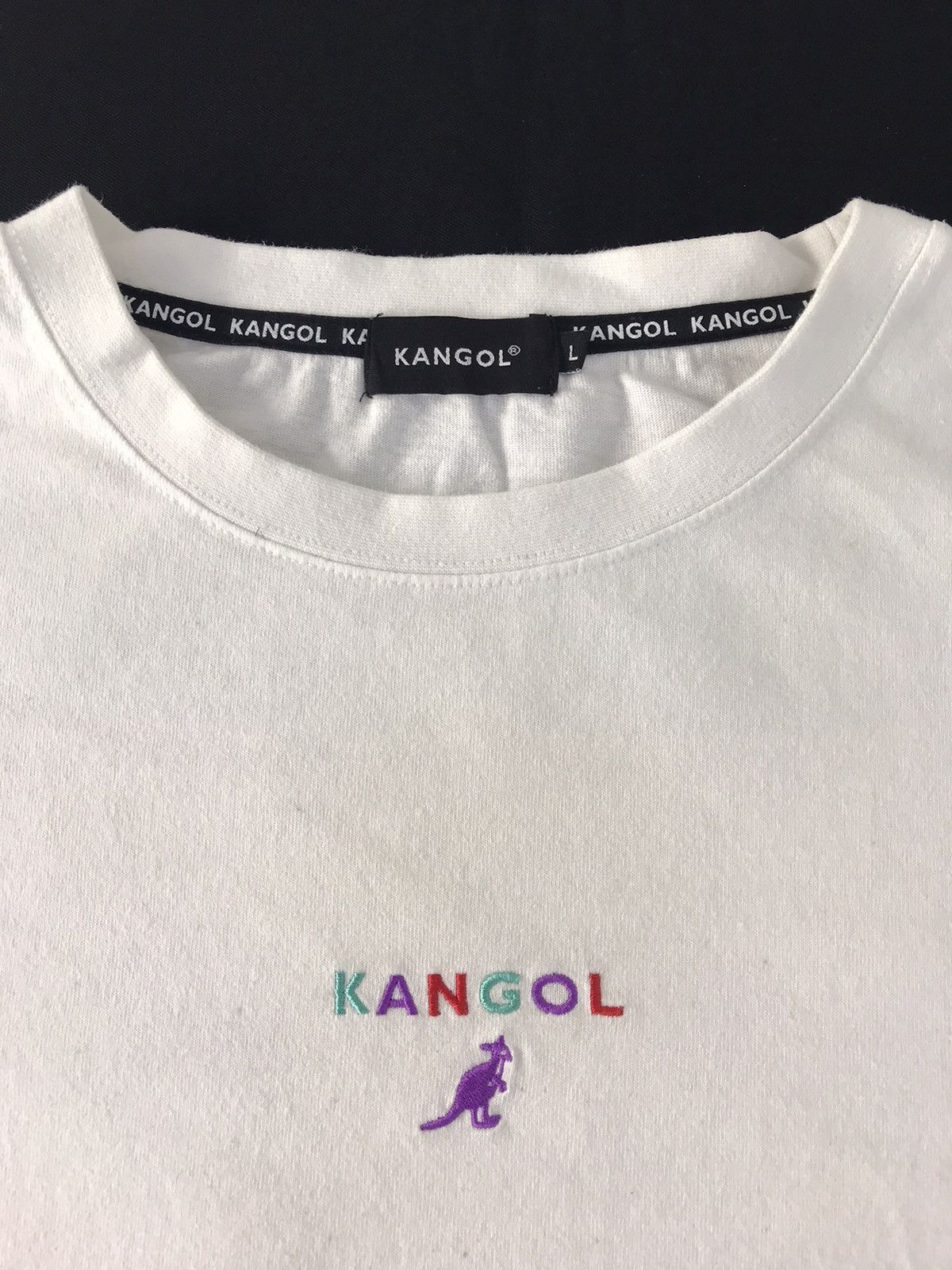 Designer Kangol Bandana Box Logo Longsleeve Tee T-shirt Size US XL / EU 56 / 4 - 5 Thumbnail