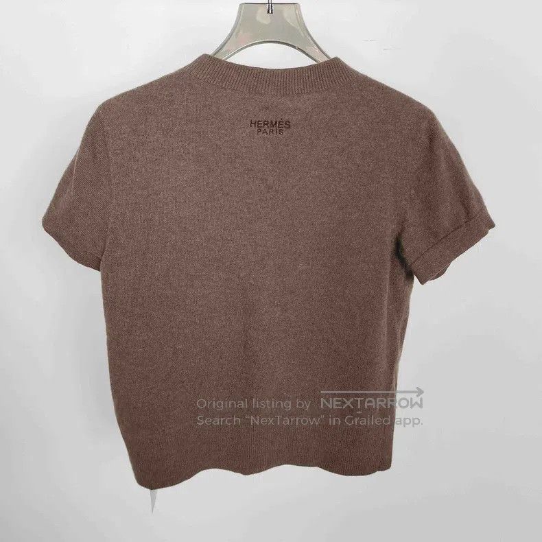 Hermes Hermes Pattern Printed Round Neck Casual Short Sleeve Knit Size XS / US 0-2 / IT 36-38 - 3 Thumbnail