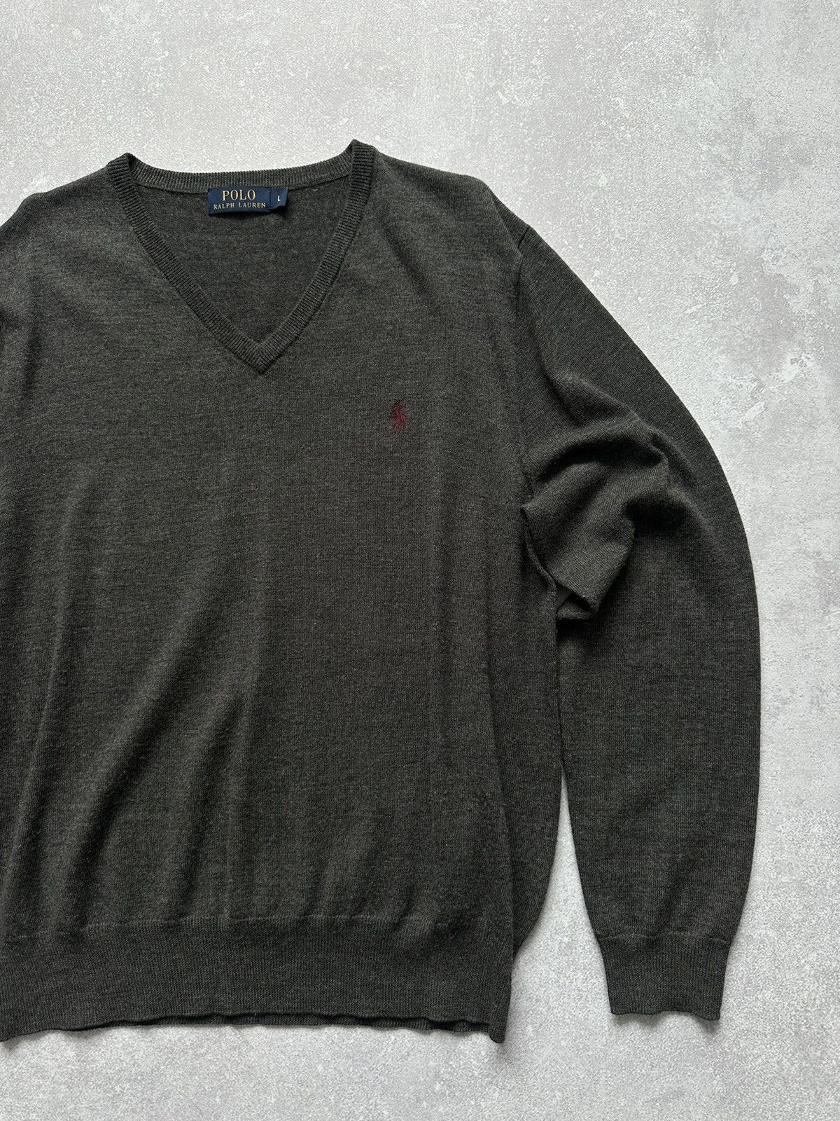 Polo Ralph Lauren × Vintage Sweater Polo Ralph Lauren Vintage size L V-neck Size US L / EU 52-54 / 3 - 2 Thumbnail