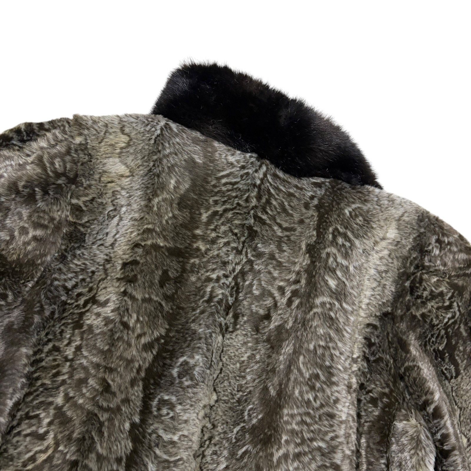 Vintage VINTAGE 90s FAUX FUR Coat Retro Winter Parka Jacket Large Size L / US 10 / IT 46 - 4 Thumbnail