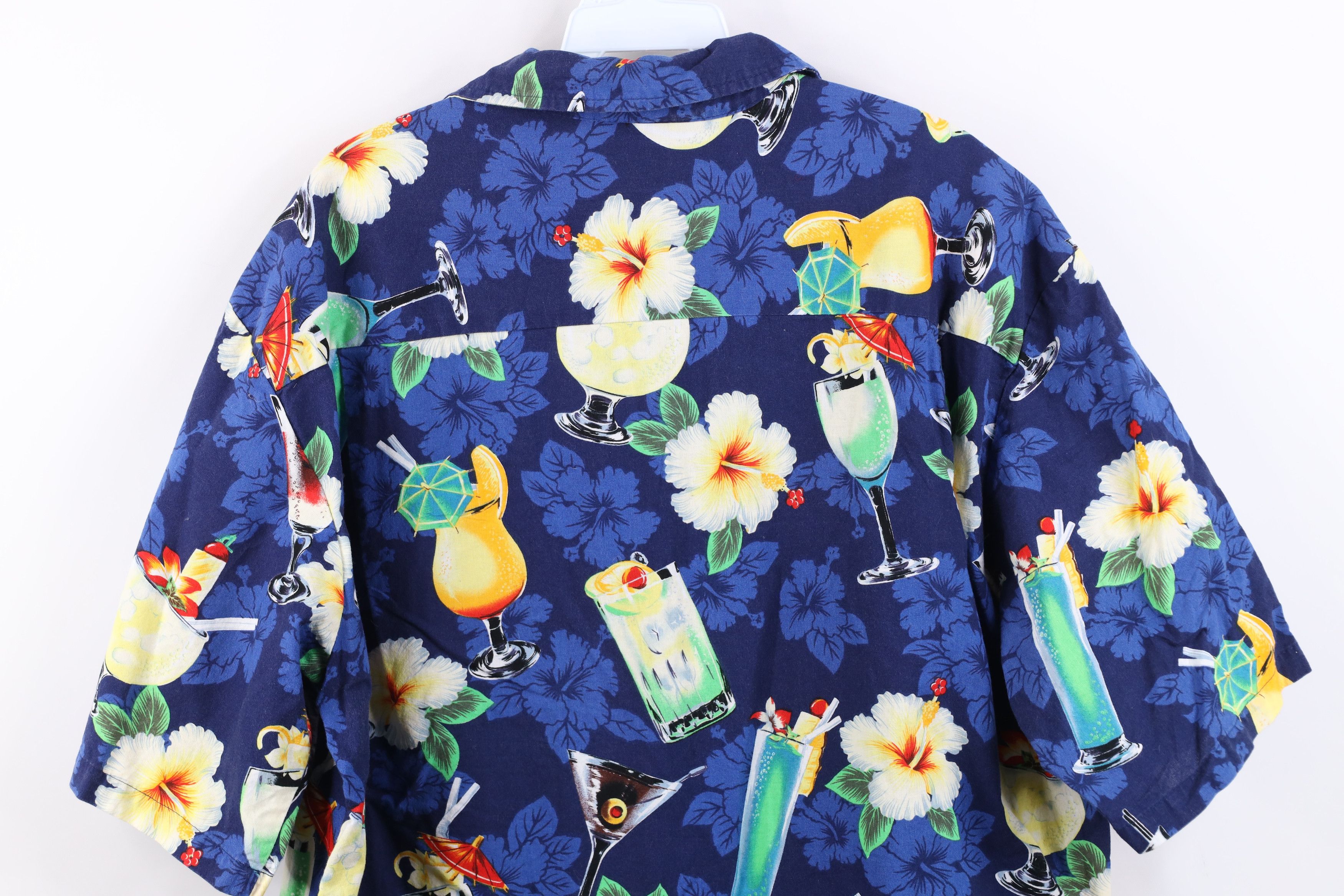 Vintage Vintage 90s Flower Beach Luau Hawaiian Button Shirt USA Size US XL / EU 56 / 4 - 12 Thumbnail
