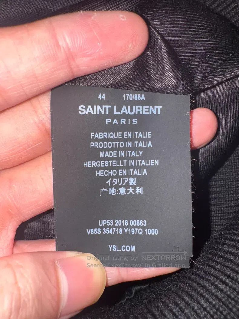 Saint Laurent Paris Saint Laurent Paris Patchwork Black Samurai Baseball Jacke Size US S / EU 44-46 / 1 - 7 Thumbnail
