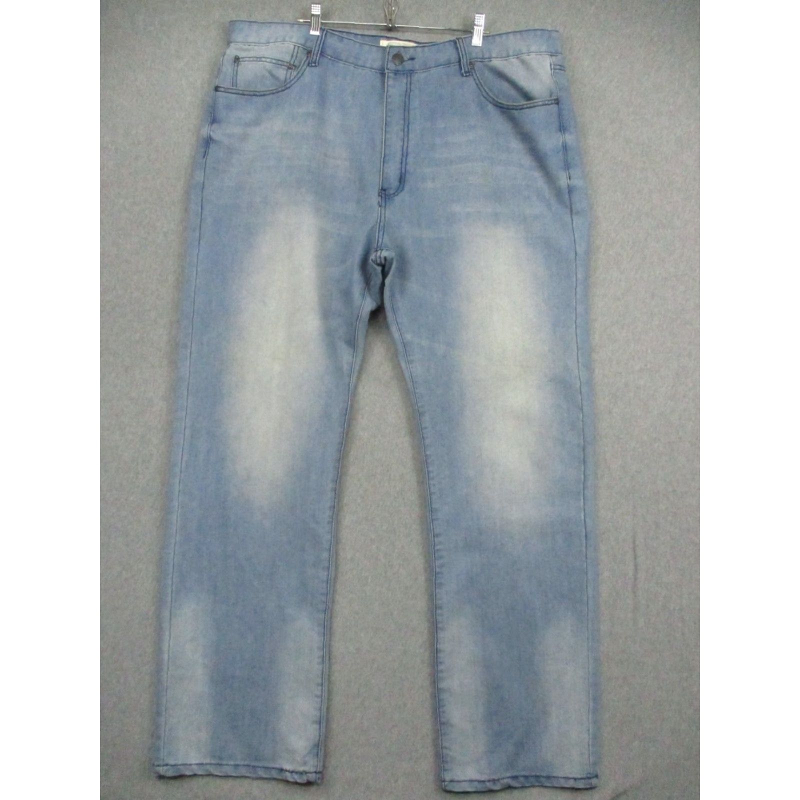 Ecko Unltd. Ecko Unltd Jeans Mens 44x31 Blue Relaxed Fit Distressed Denim Straight Leg Pants Size US 44 / EU 60 - 2 Thumbnail
