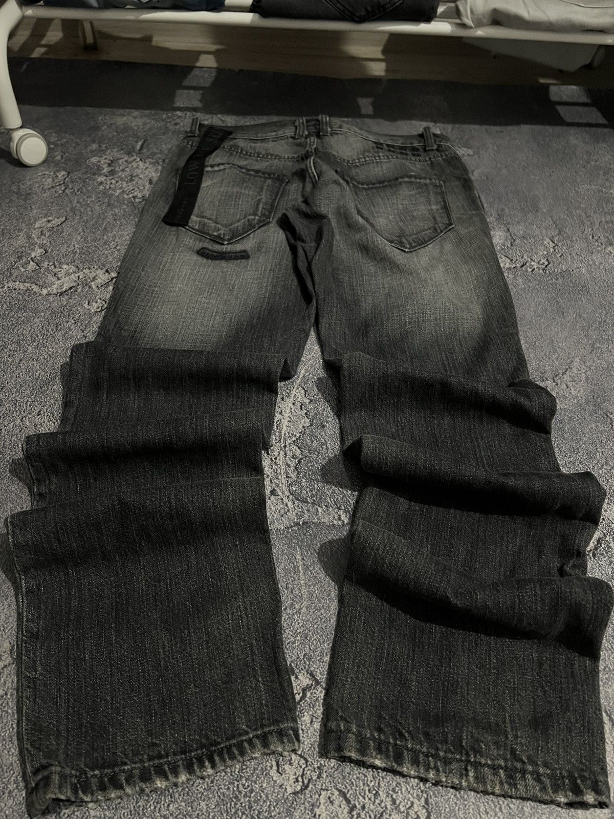 Japanese Brand Intentional Wear Y2K Aesthetic Distressed Skinny Jeans 90 Size US 31 - 1 Thumbnail