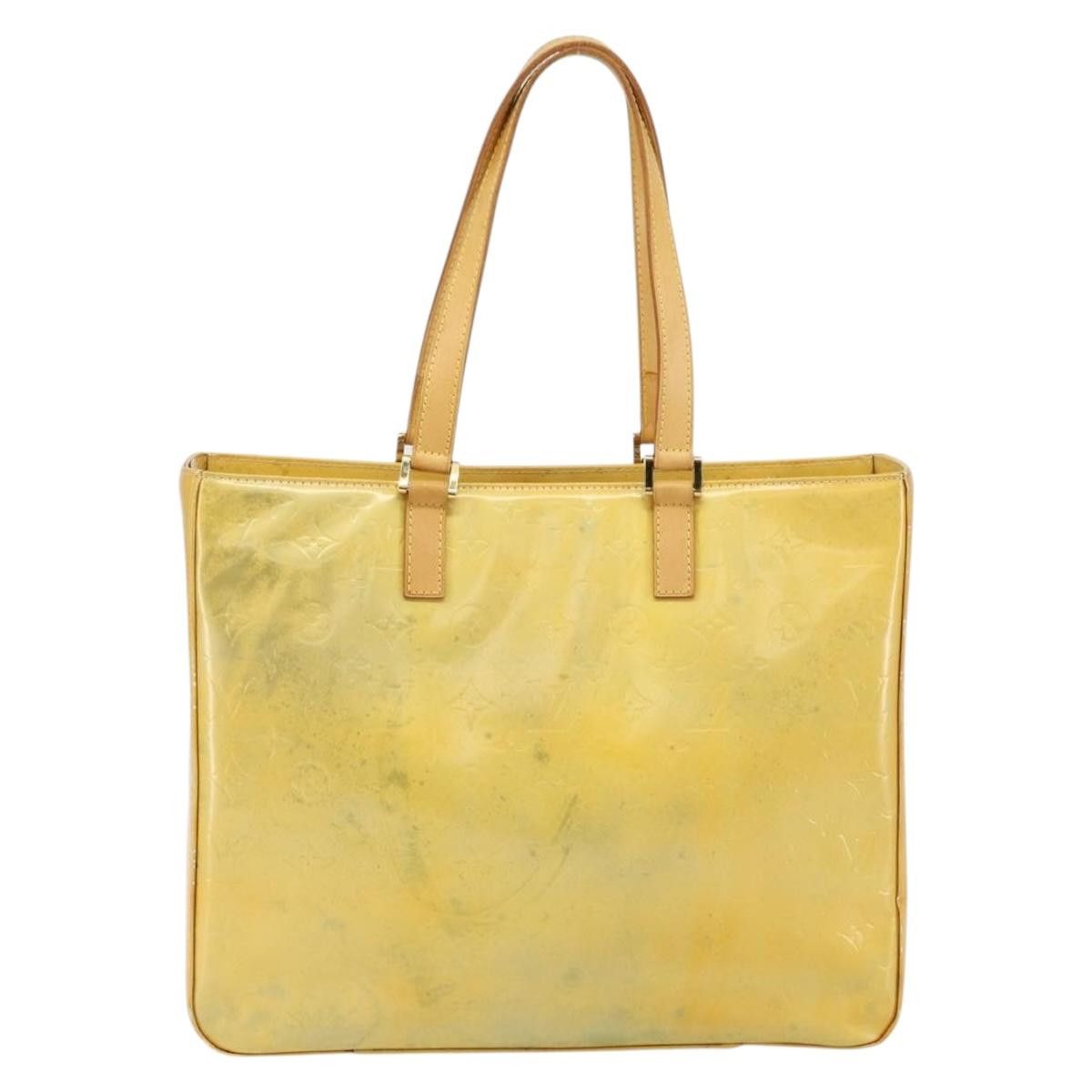 Louis Vuitton LOUIS VUITTON Monogram Vernis Columbus Tote Bag Gris M91028 Size ONE SIZE - 3 Thumbnail