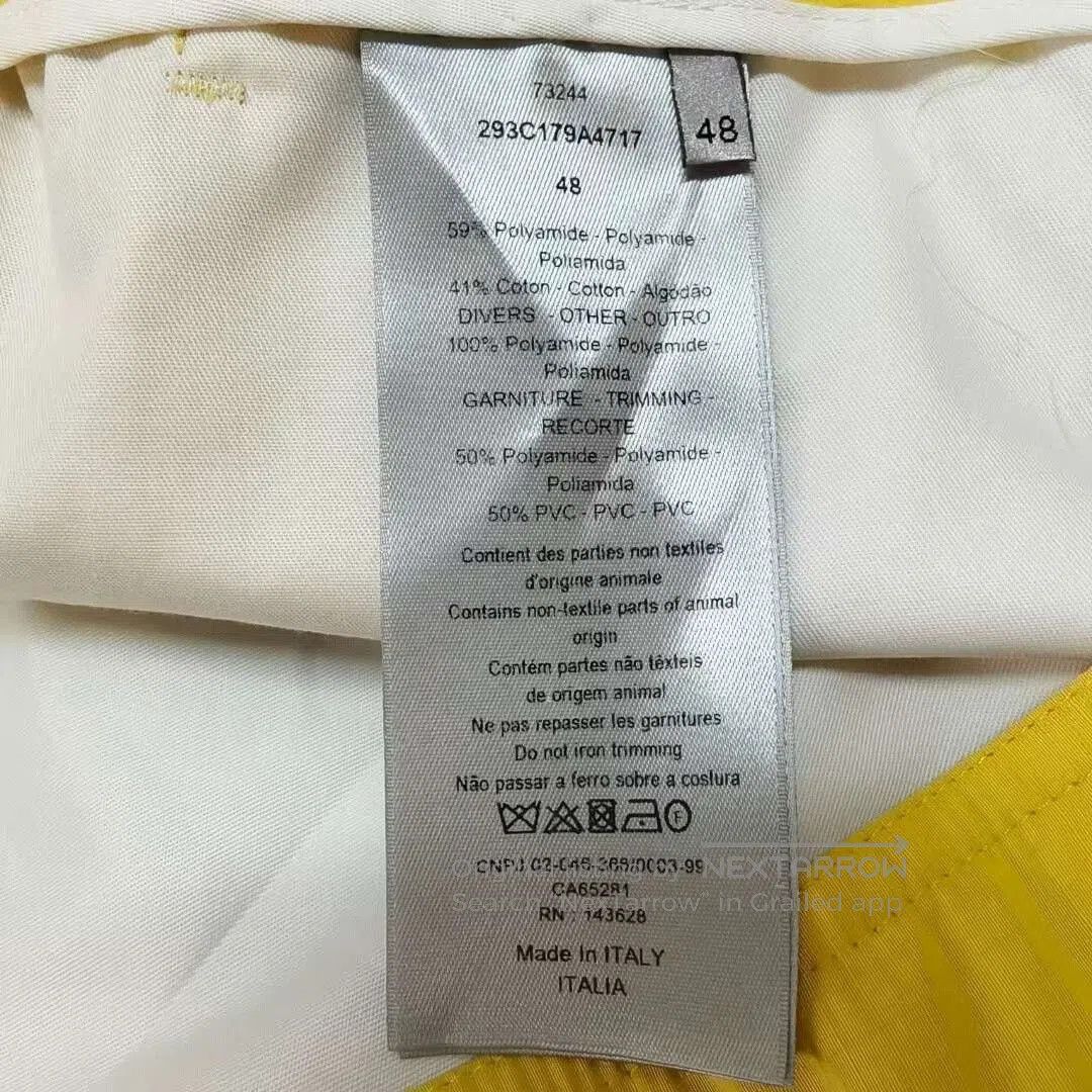 Dior dior yellow drawstring shorts with buckle. Size US 32 / EU 48 - 3 Thumbnail