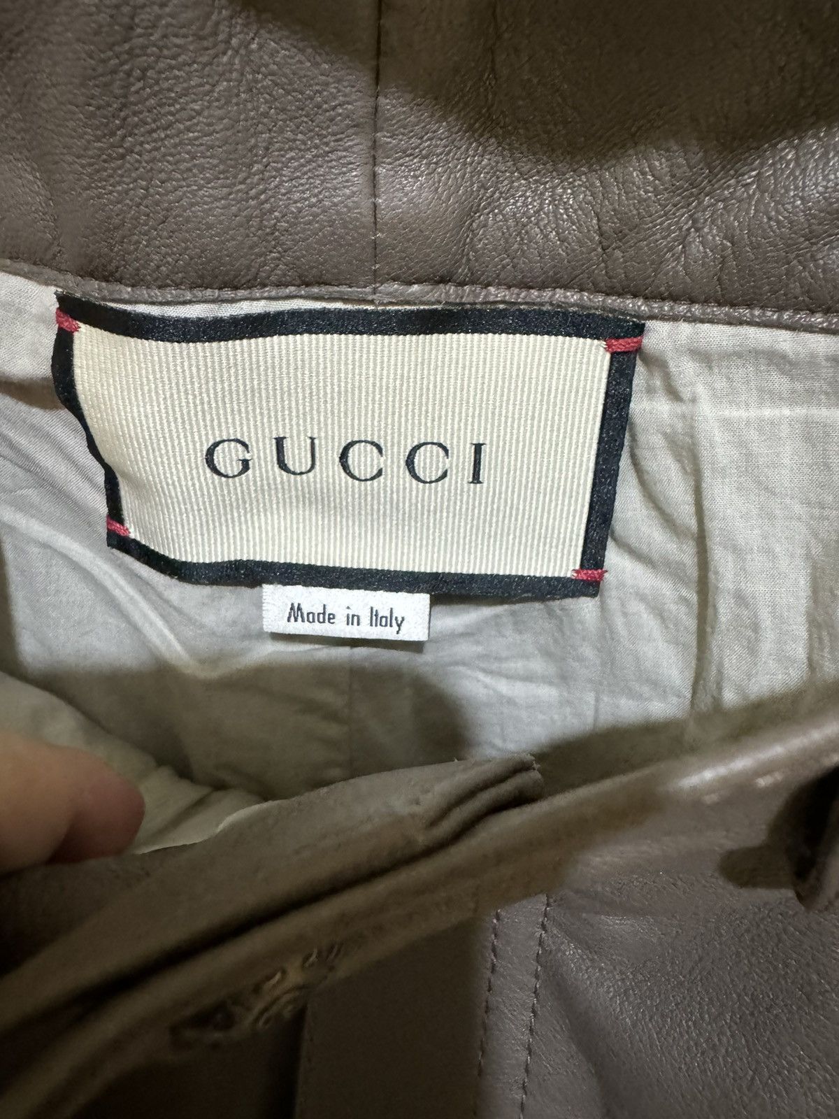 Gucci Rare 2000USD value Gucci runaway lamb leather shorts Size US 30 / EU 46 - 7 Thumbnail