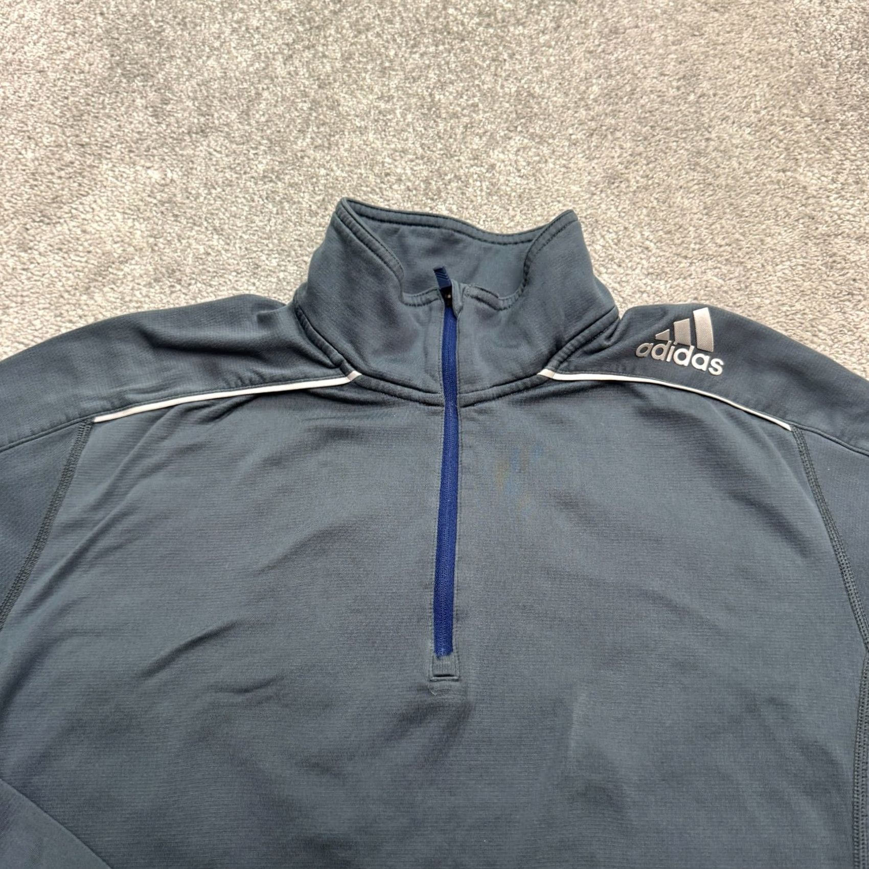 Adidas Adidas Climawarm 1/4 Zip Pullover Jacket Mens Medium Blue Activewear Athletic Size US M / EU 48-50 / 2 - 3 Thumbnail
