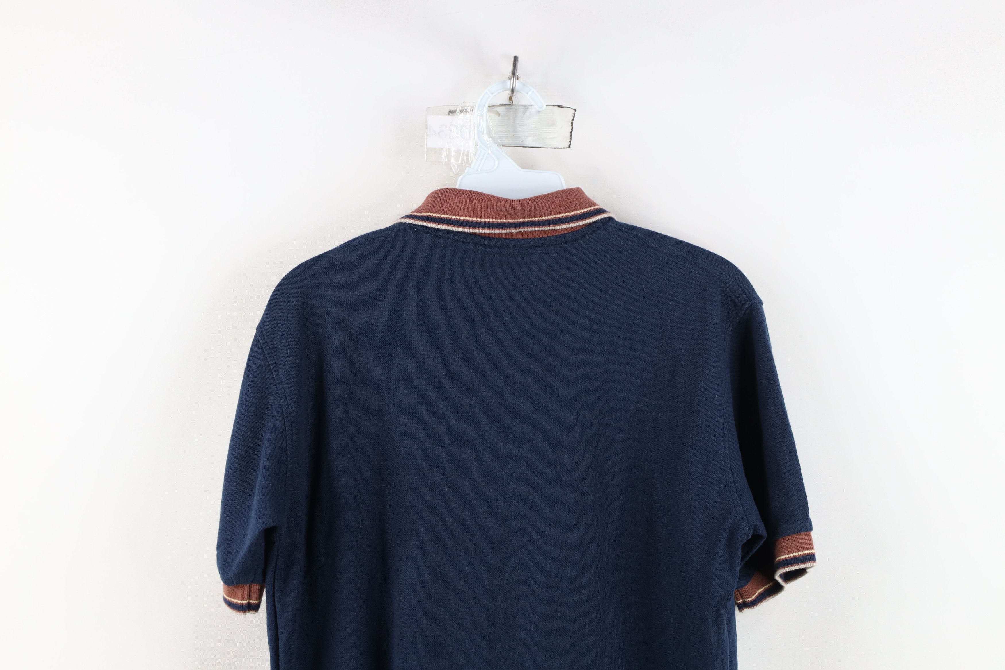 Vintage Vintage 70s Streetwear Striped Pique Cotton Knit Pocket Polo Size US M / EU 48-50 / 2 - 13 Thumbnail