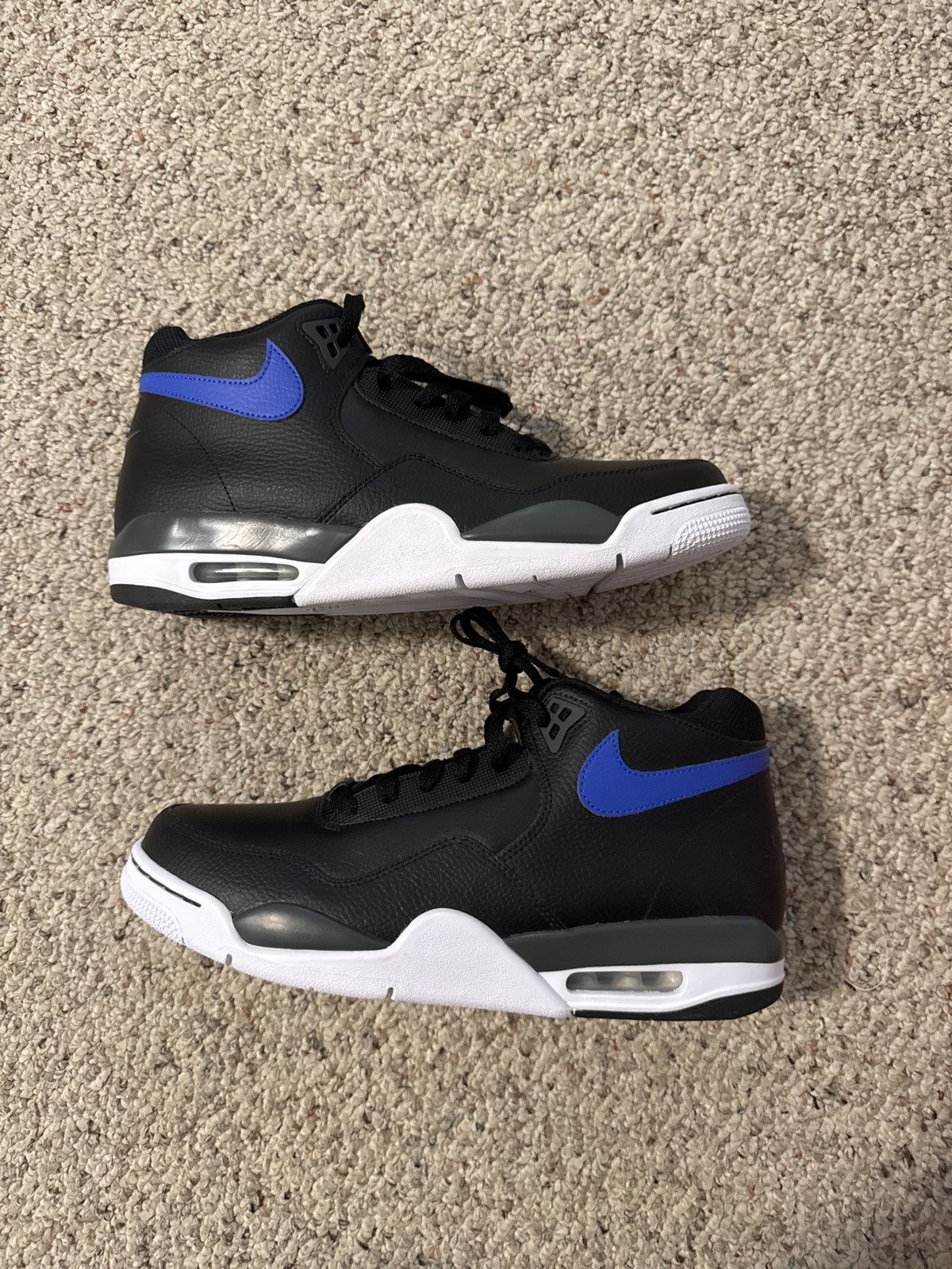 Nike Nike Flight Legacy Leather Black/Hyper Blue - Size Men's 11 Size US 11 / EU 44 - 2 Thumbnail
