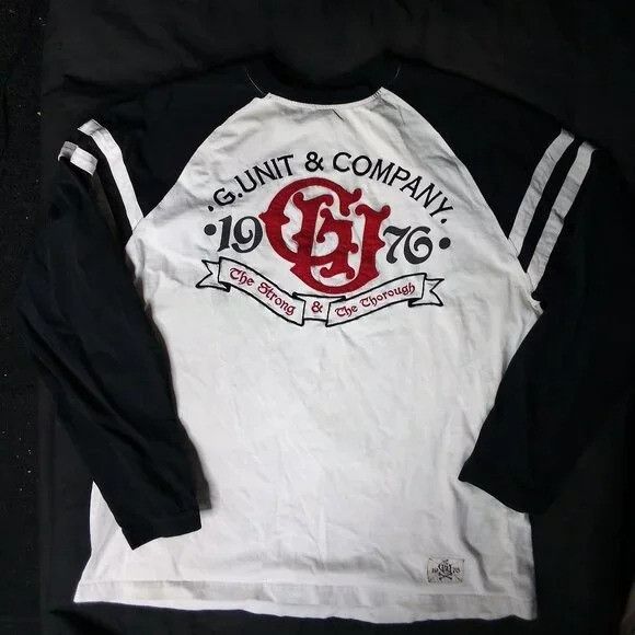 G-Unit × Vintage Vintage G Unit Co. Emblem Strong & Thorough Raglan T-Shirt Size US XXL / EU 58 / 5 - 2 Thumbnail