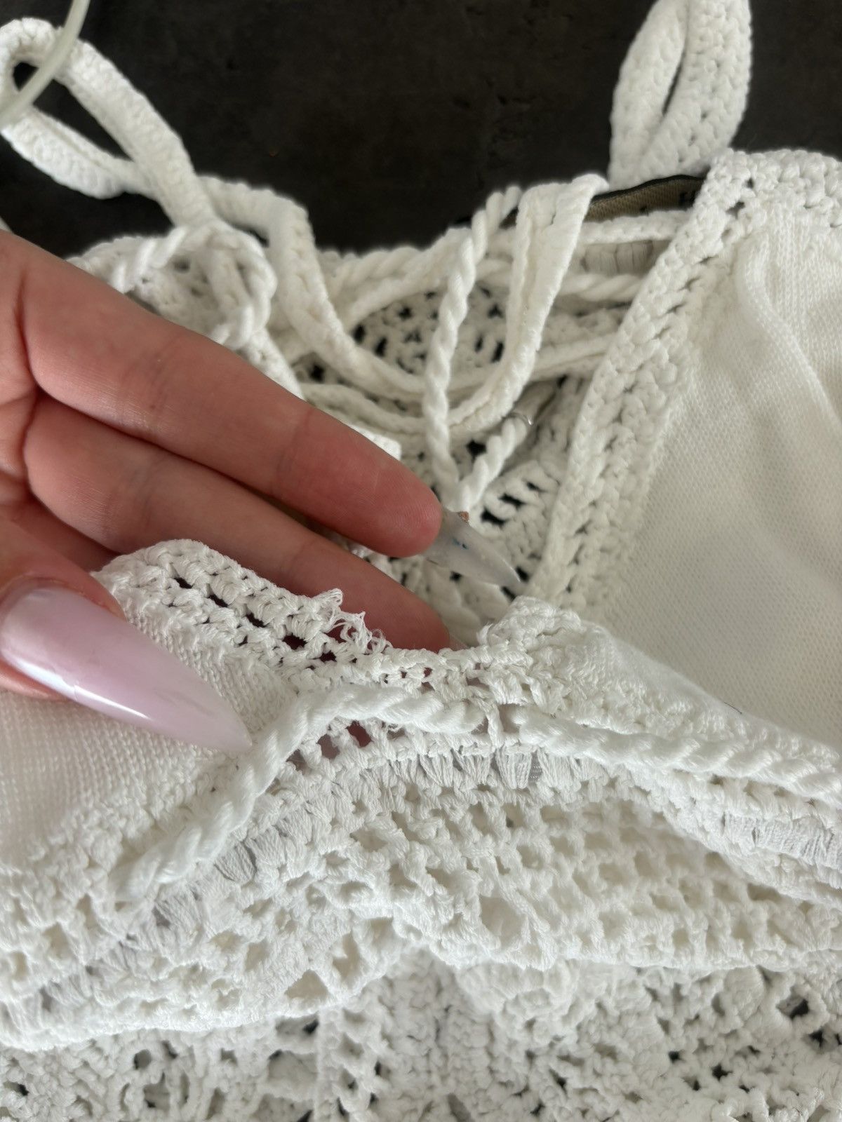 Ralph Lauren Rare Ralph Lauren Hand-Crocheted S-Top – Vintage Boho Luxury Size S / US 4 / IT 40 - 6 Thumbnail