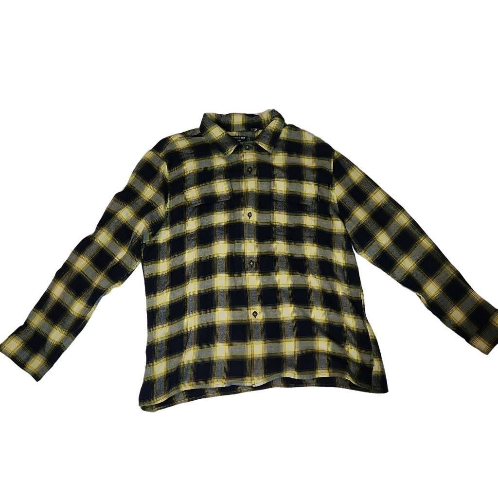 Dockers Dockers Men's Size XL Blue Yellow Plaid Flannel Button Down Size US XL / EU 56 / 4 - 1 Thumbnail