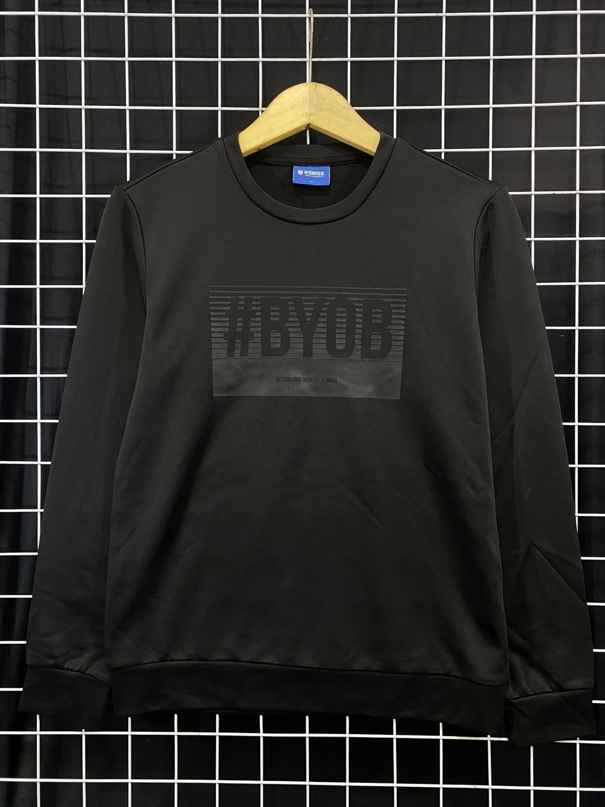 K-Swiss K-SWISS #BYOB CREWNECK BLACK Size US S / EU 44-46 / 1 - 1 Thumbnail
